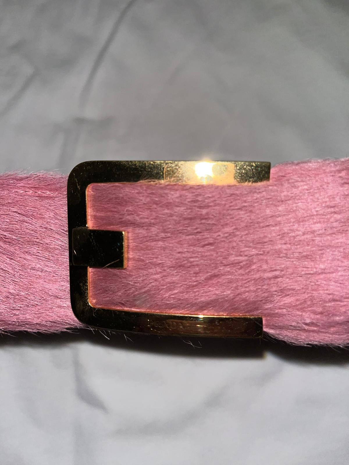 Prada Prada pink fur belt Size ONE SIZE - 2 Thumbnail