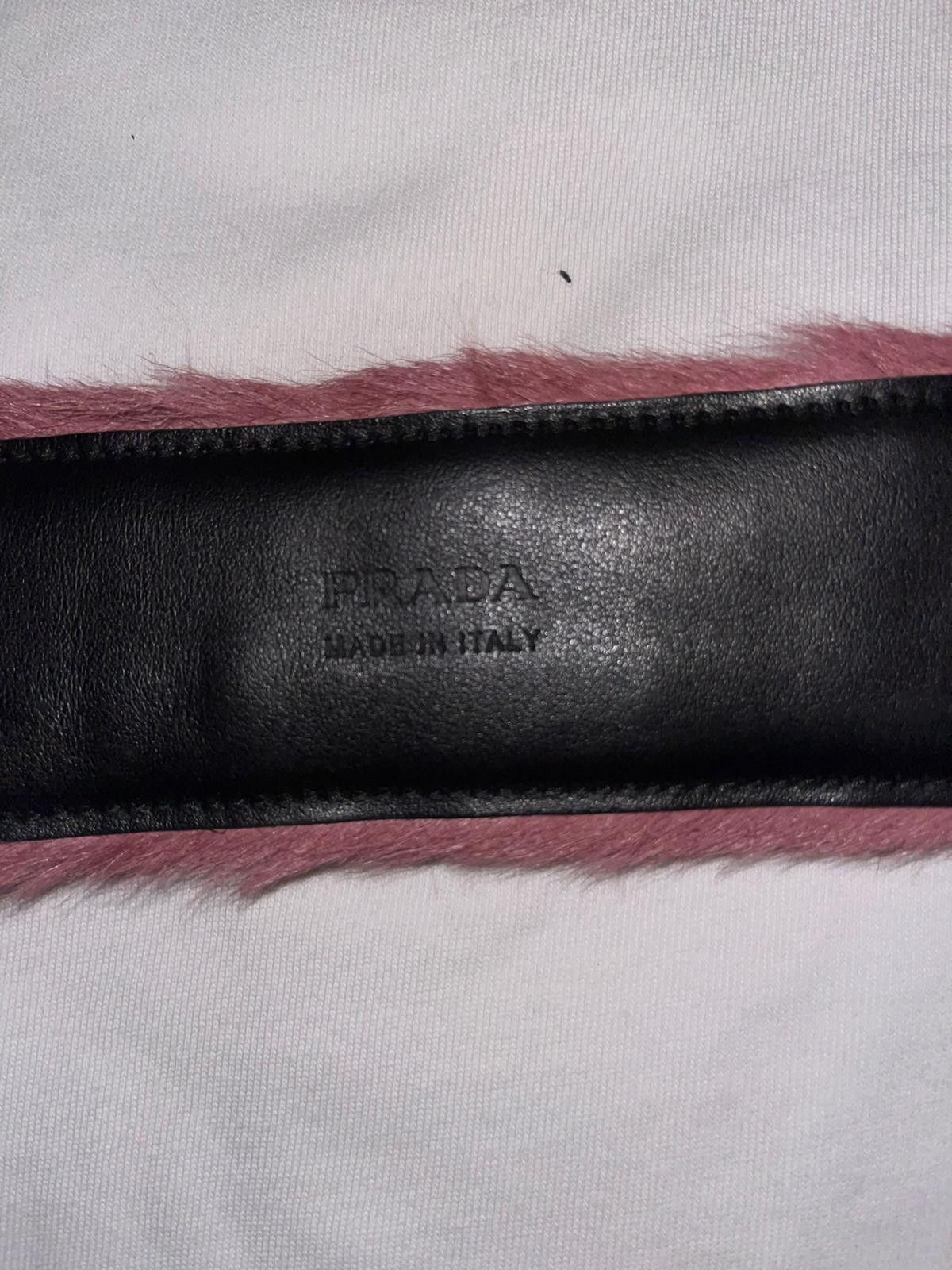 Prada Prada pink fur belt Size ONE SIZE - 9 Thumbnail