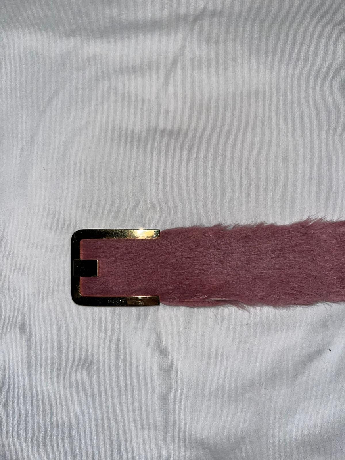 Prada Prada pink fur belt Size ONE SIZE - 4 Thumbnail