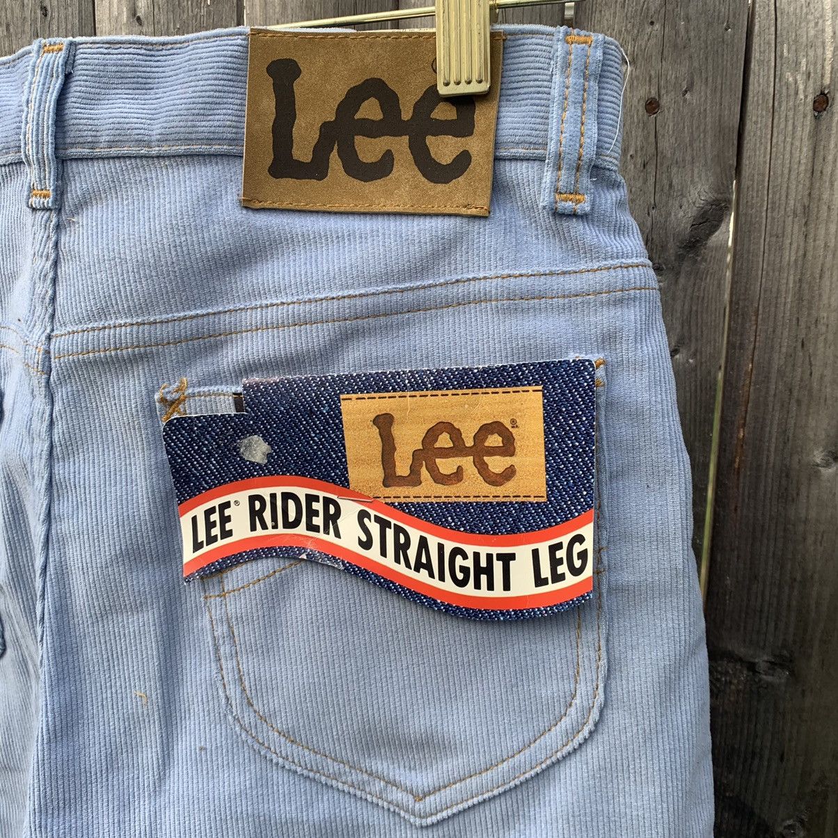 Lee × Vintage vintage 80s Lee Rider powder blue corduroy Size US 30 / EU 46 - 2 Thumbnail