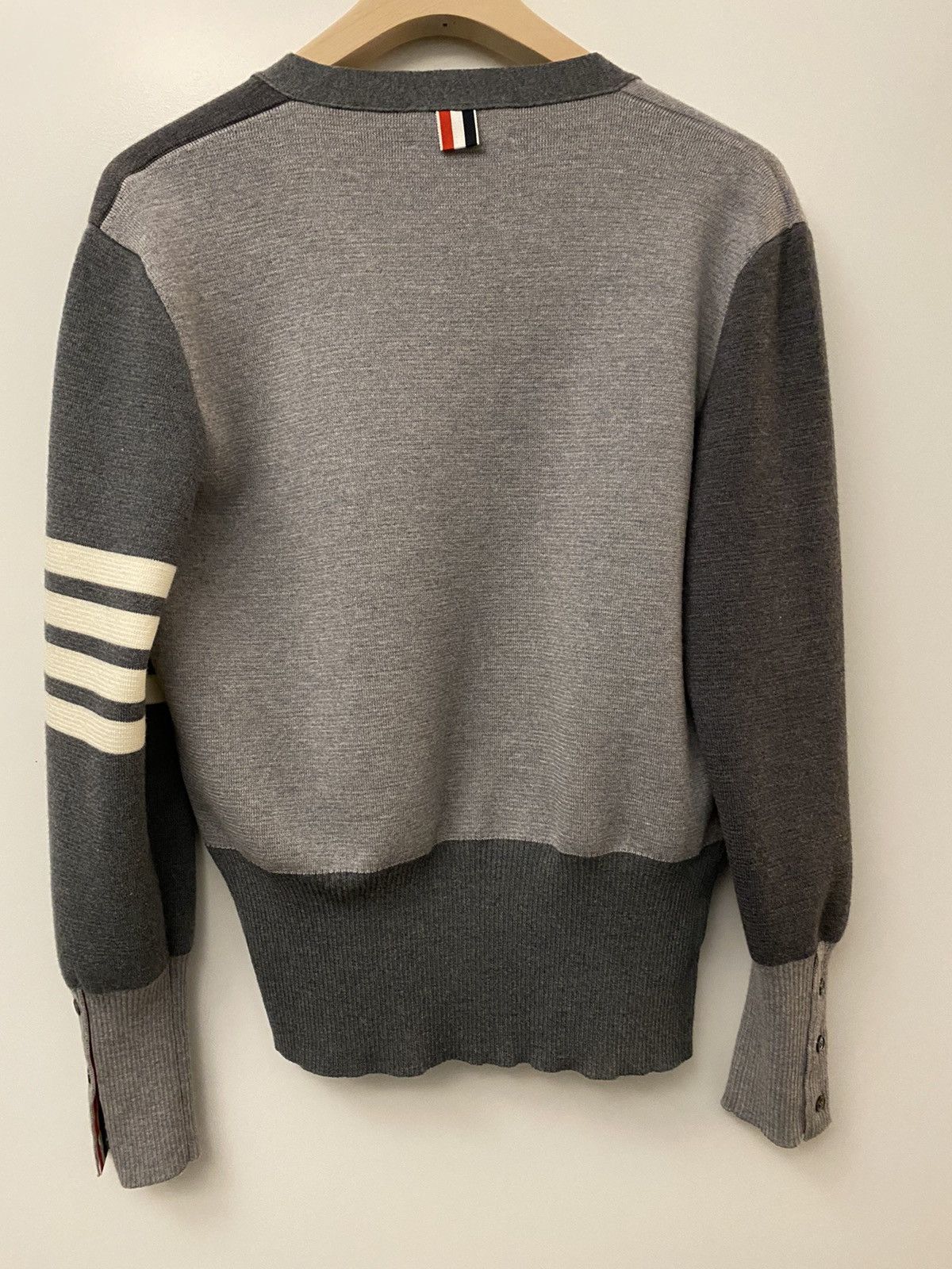 Thom Browne 4 Bar Fun Mix Milano Stitch Wool Cardigan Size US S / EU 44-46 / 1 - 5 Thumbnail