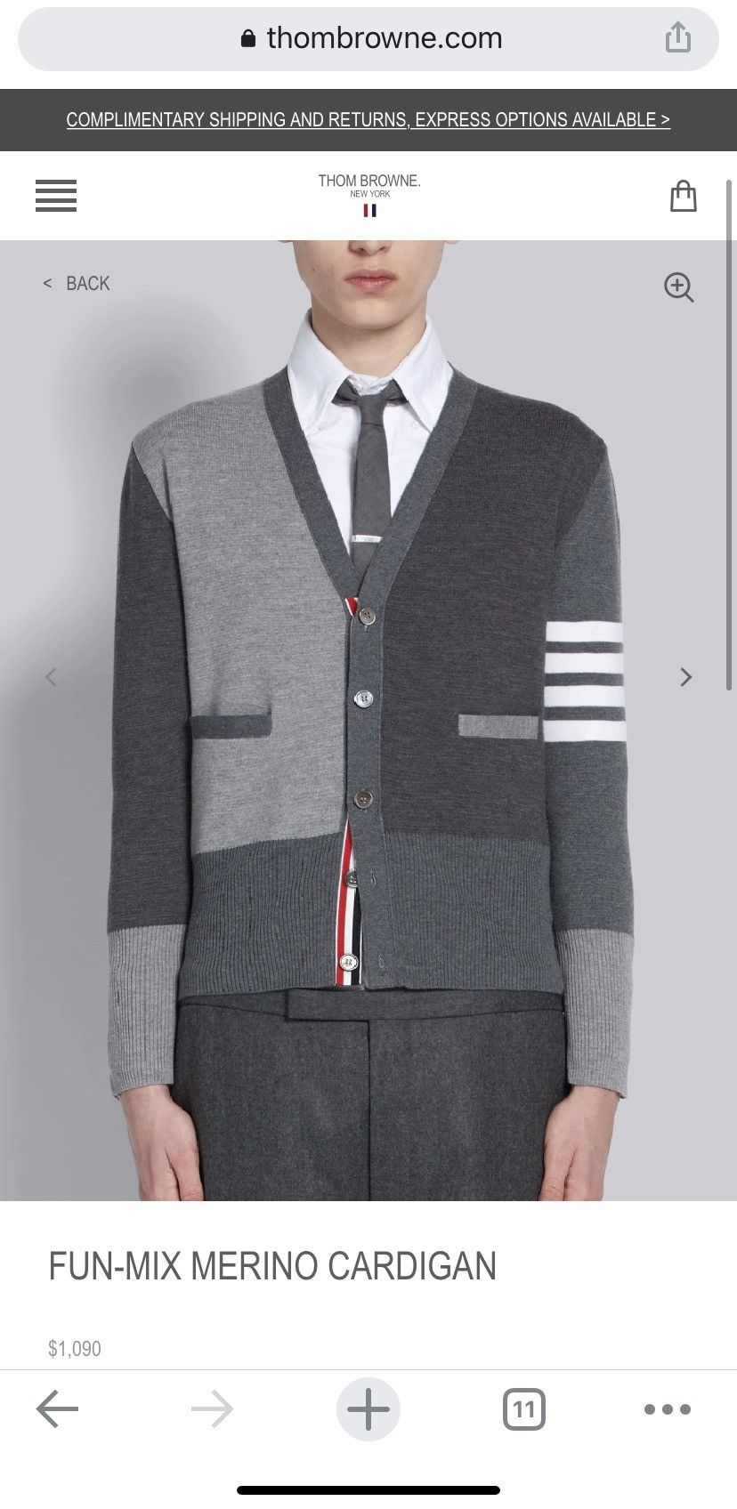 Thom Browne 4 Bar Fun Mix Milano Stitch Wool Cardigan Size US S / EU 44-46 / 1 - 6 Thumbnail