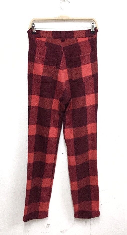 Jun Takahashi × Undercover Archival Red Tartan Bondage Punker Wool Cashmere Pants Size US 28 / EU 44 - 5 Thumbnail