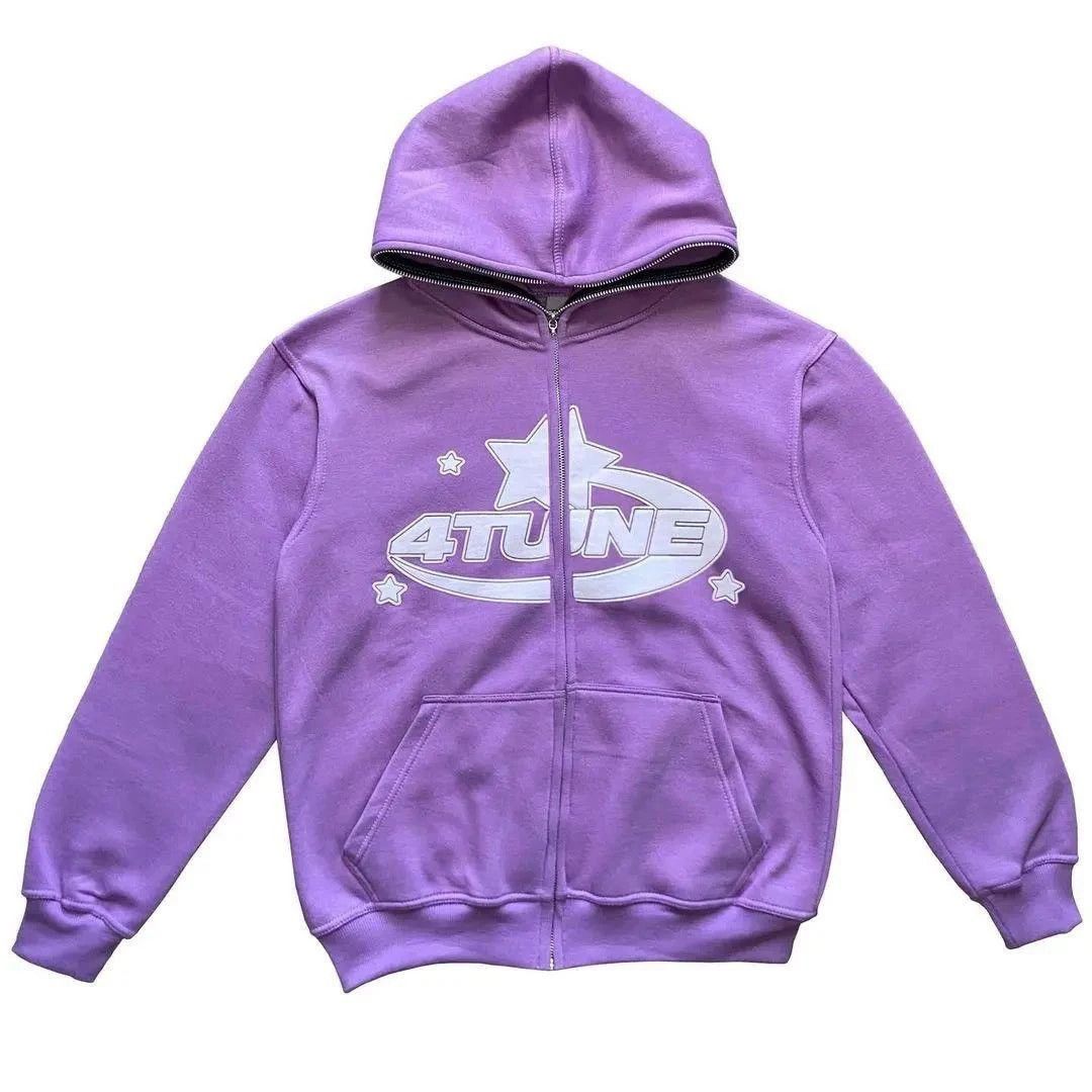 Punk Y2K 4Tune Zip Up Hoodie