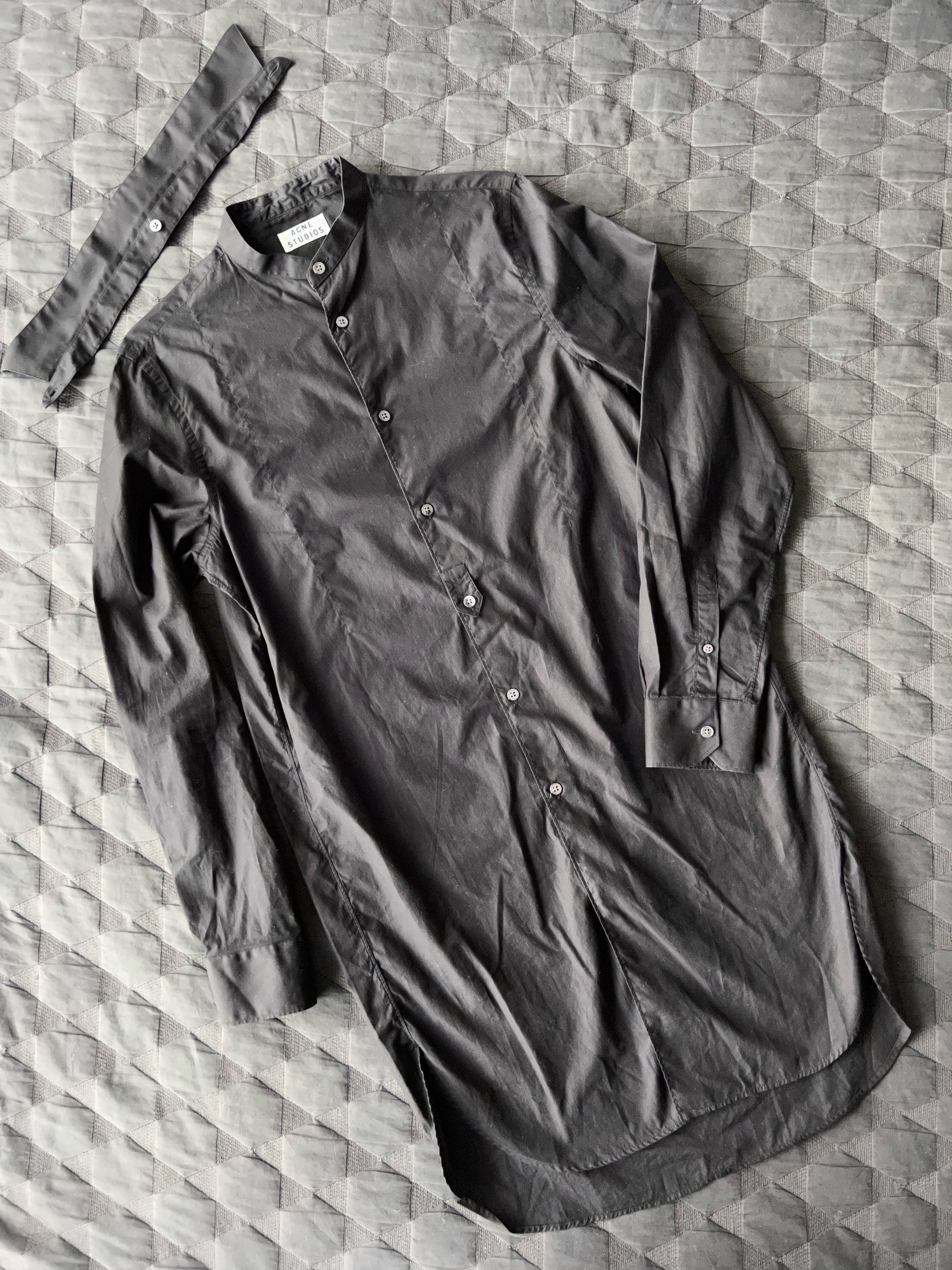 Acne Studios Acne Studios Jay Pop Long Shirt, Black Size US S / EU 44-46 / 1 - 1 Thumbnail