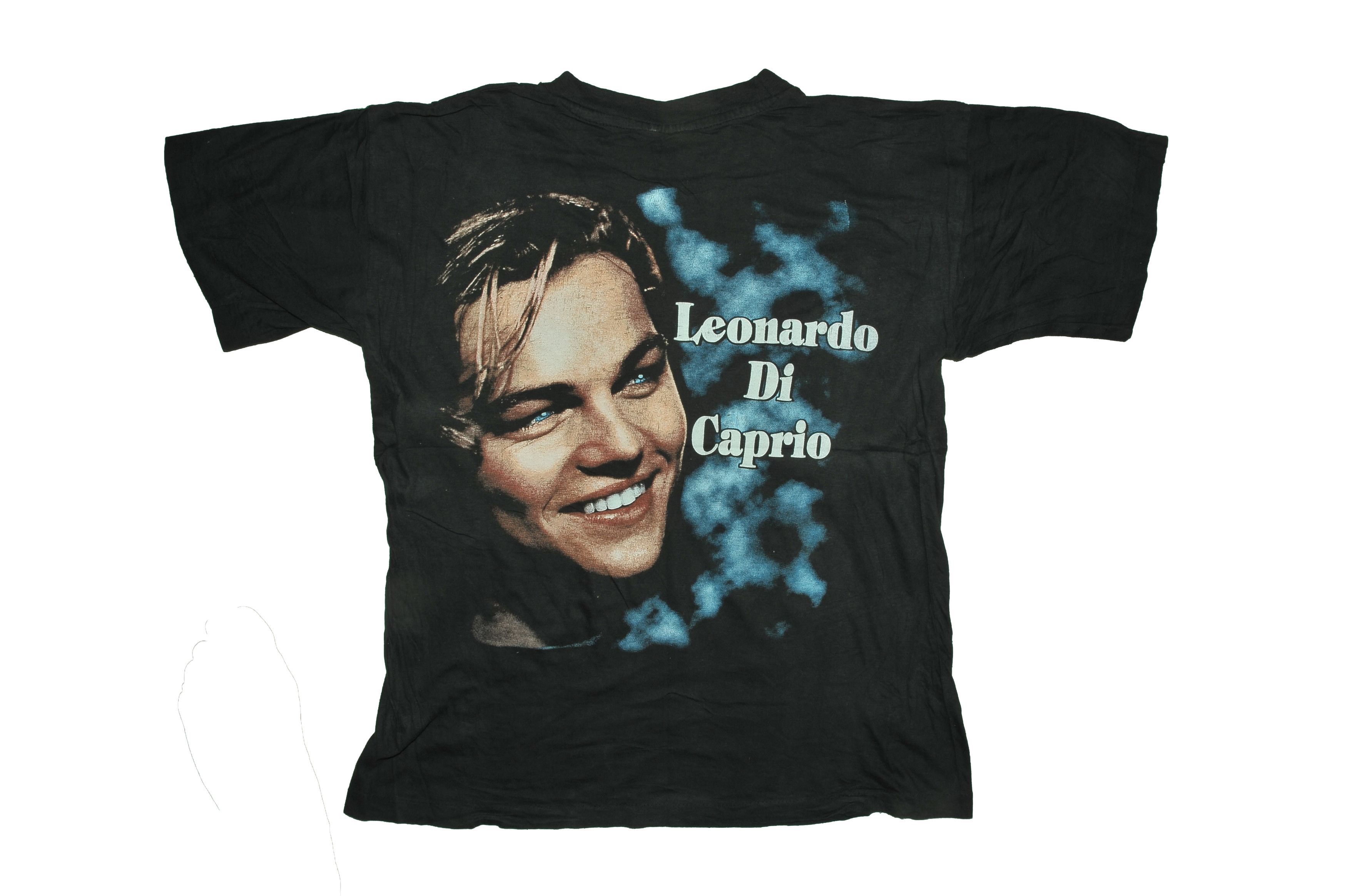 Vintage Vintage 90s Leonardo Di Caprio T-shirt Size US L / EU 52-54 / 3 - 2 Thumbnail