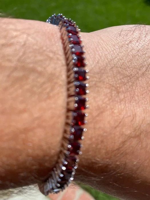 Other Diamond Tennis Ruby Bracelet (Cz VVS1) Size ONE SIZE - 2 Thumbnail