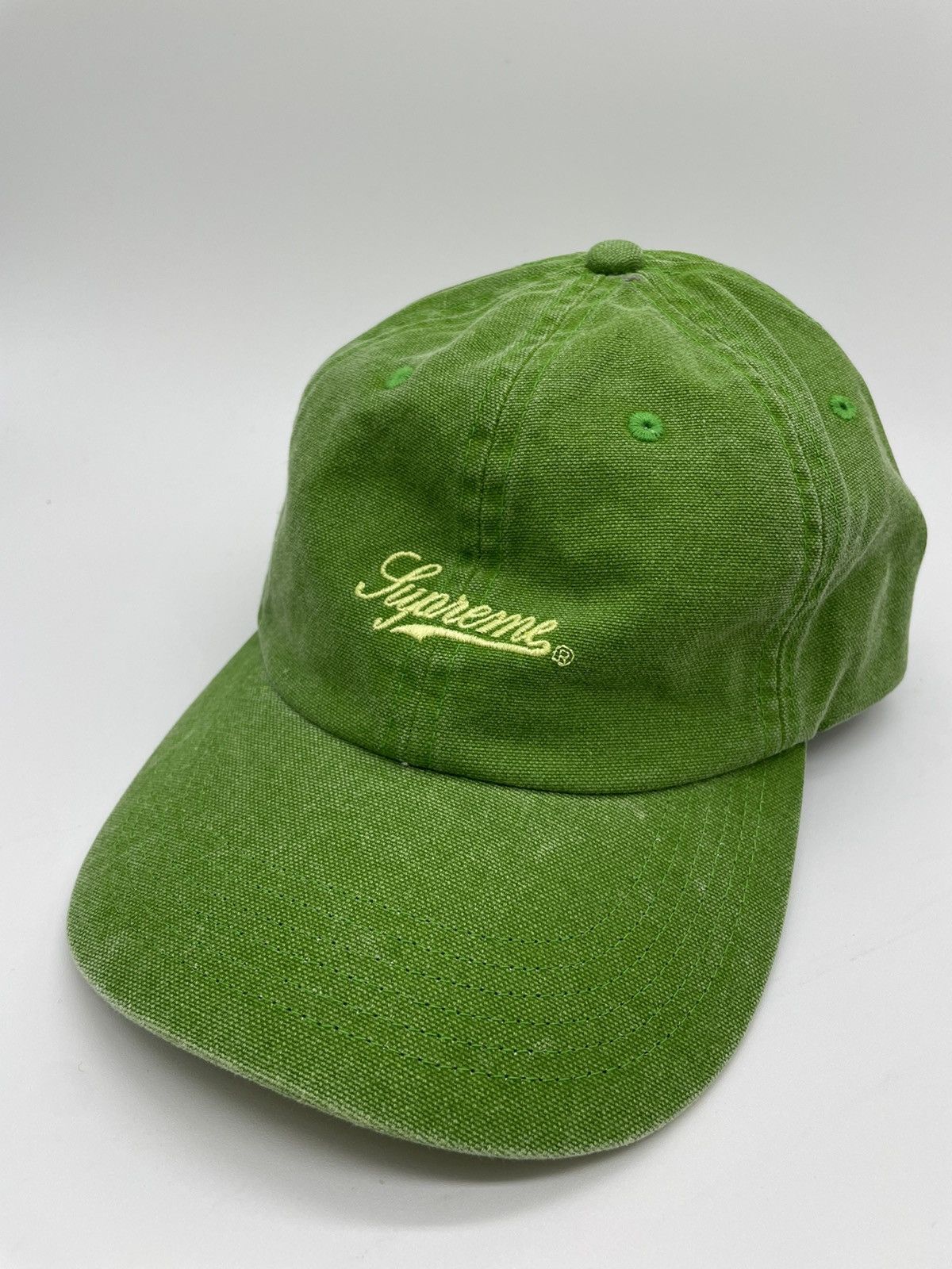 【希少】Supreme Brushed Twill Script 6-Panel Supreme Brushed Twill Script 6-Panel (FW17) - $48