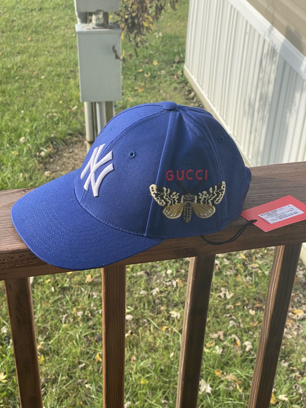 New Gucci New York Yankees Baseball Cap Butterfly Embroidery