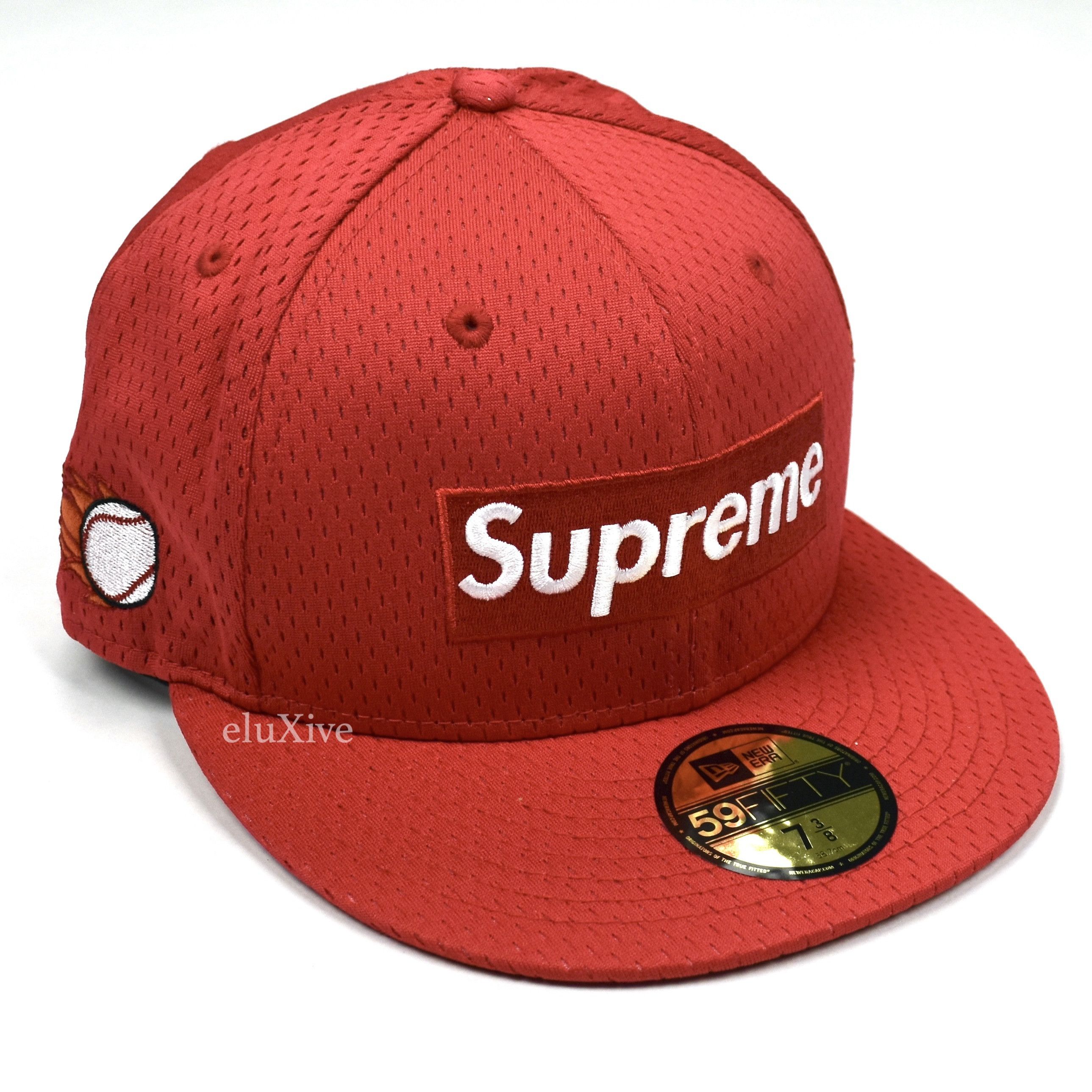 New Era × Supreme SUPREME/NEW ERA BOX LOGO MESH BACK FITTED