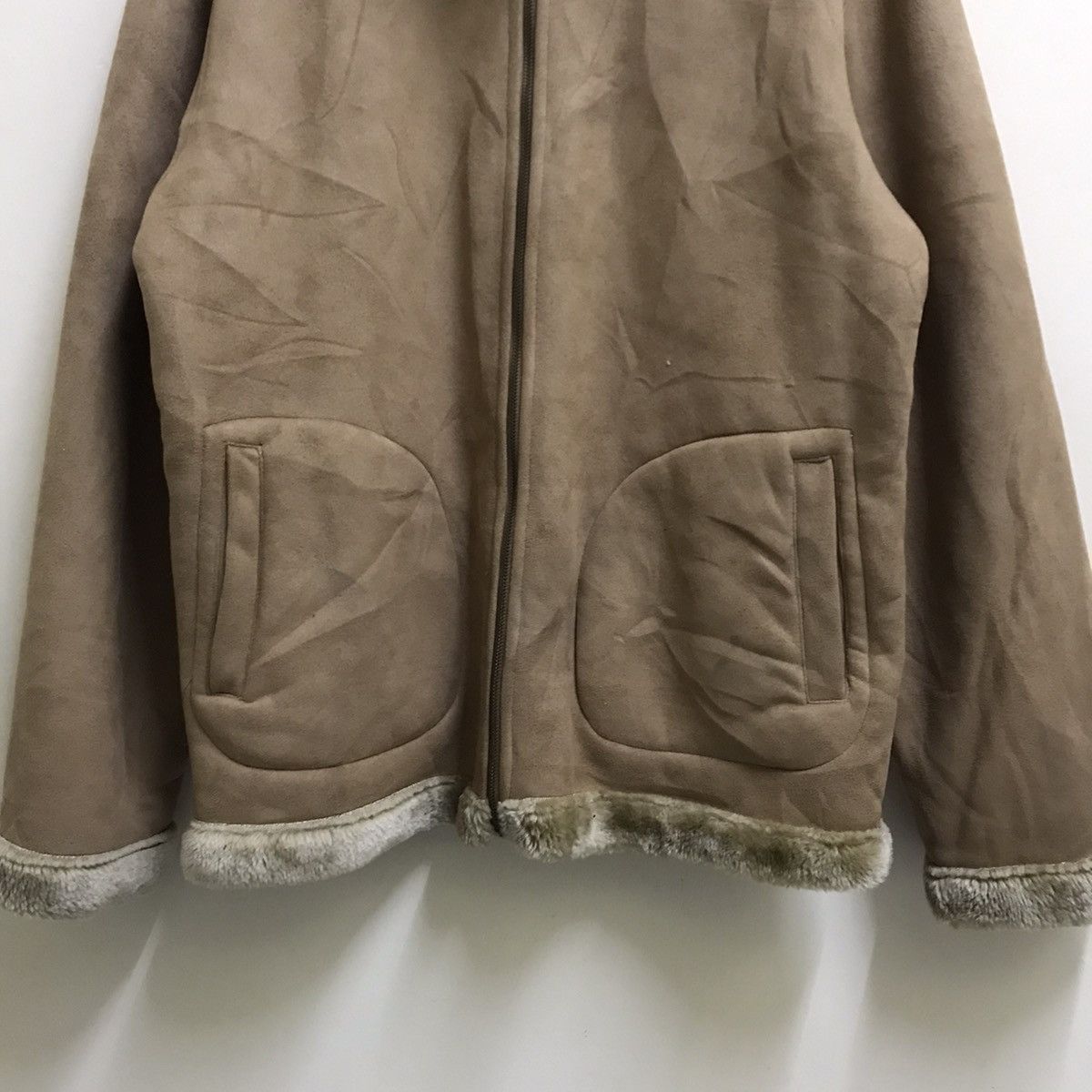 Japanese Brand Vintage Work Plants Sherpa Double Pocket Zipper Jacket Size US L / EU 52-54 / 3 - 5 Thumbnail