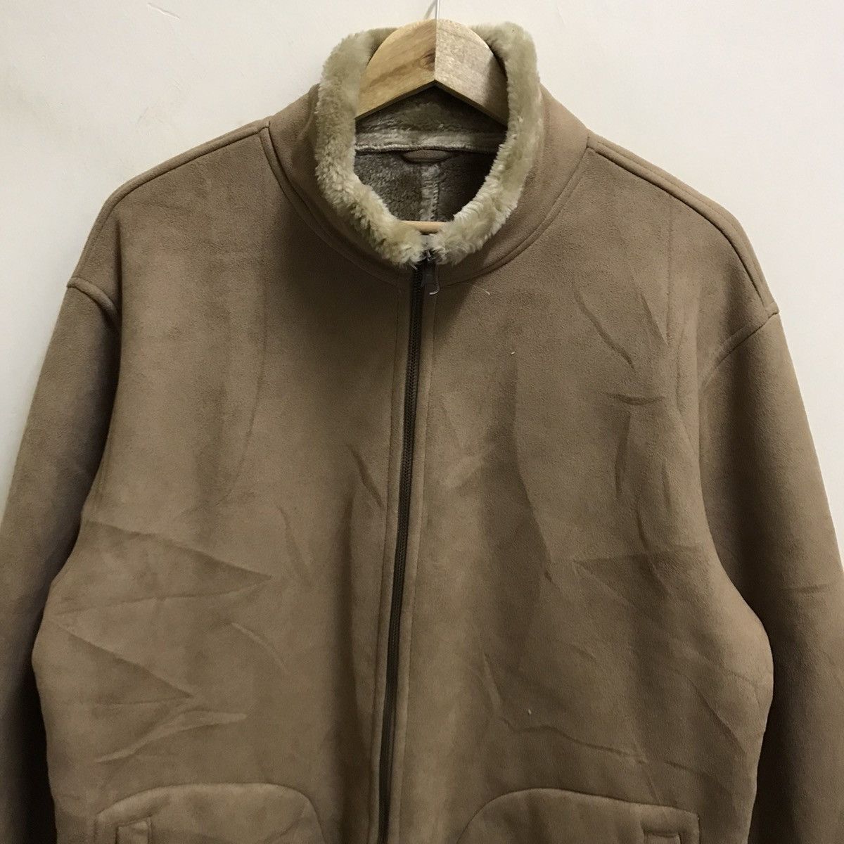 Japanese Brand Vintage Work Plants Sherpa Double Pocket Zipper Jacket Size US L / EU 52-54 / 3 - 4 Thumbnail