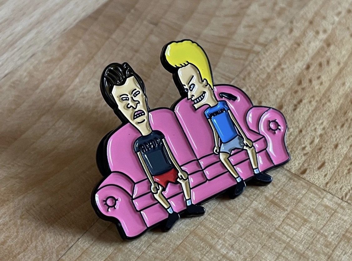 Mtv Beavis And Butthead Pin Backpack Jacket Pack Button | Grailed