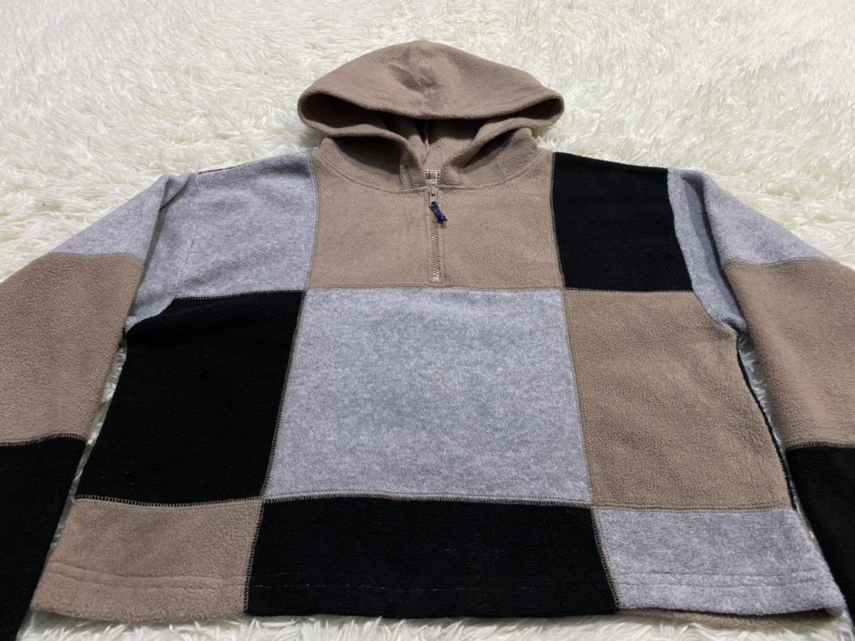 Japanese Brand Mountain Fleece Patchwork Hoodie Jumper Size US M / EU 48-50 / 2 - 5 Thumbnail