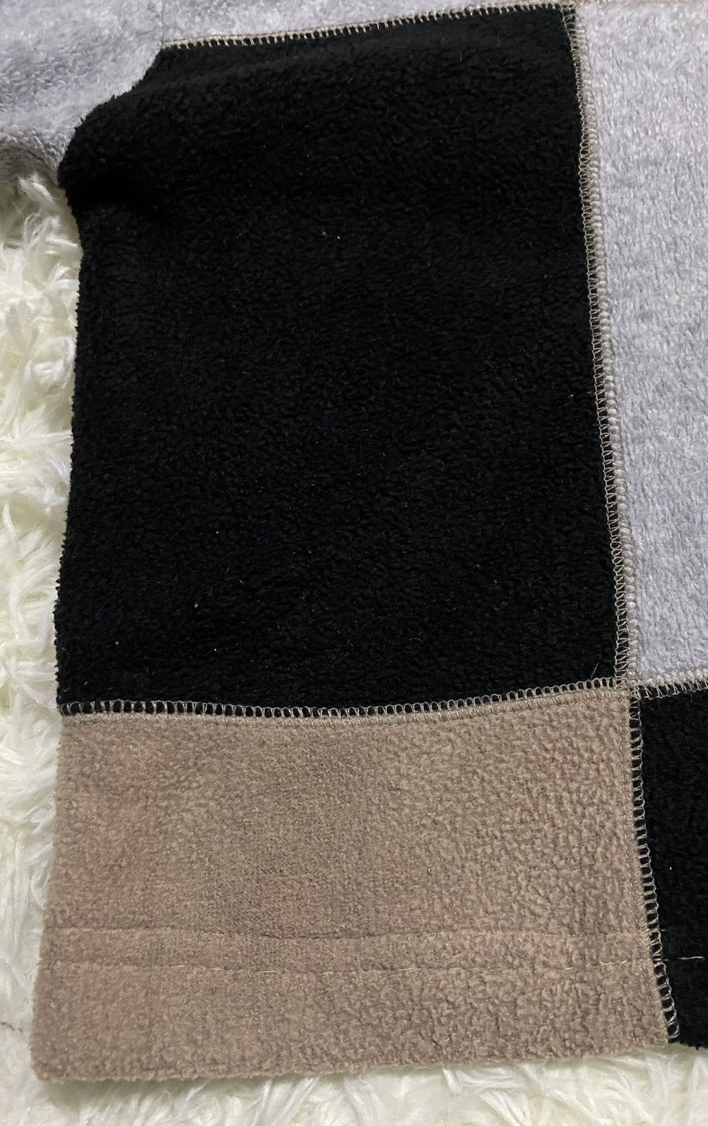 Japanese Brand Mountain Fleece Patchwork Hoodie Jumper Size US M / EU 48-50 / 2 - 15 Thumbnail