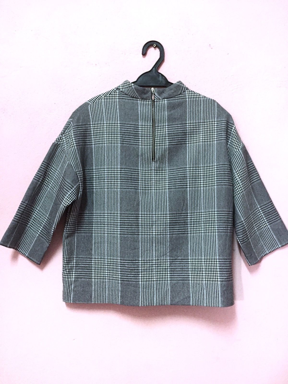 Vintage × Zara Zara Basic Blouse Half Zipper Made in Turkey Size XS / US 0-2 / IT 36-38 - 2 Thumbnail