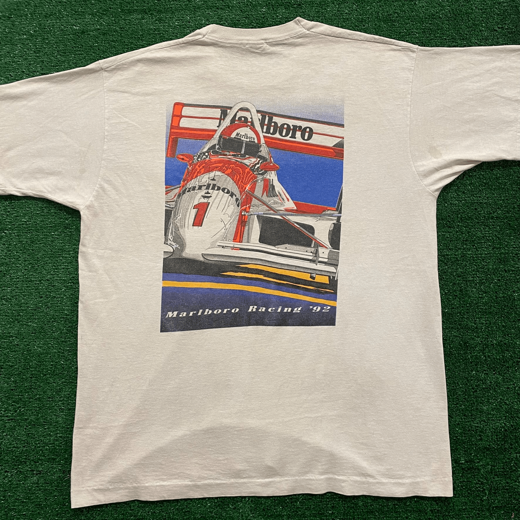 Marlboro Marlboro Racing Art Vintage 90s T-Shirt Size US XL / EU 56 / 4 - 4 Thumbnail