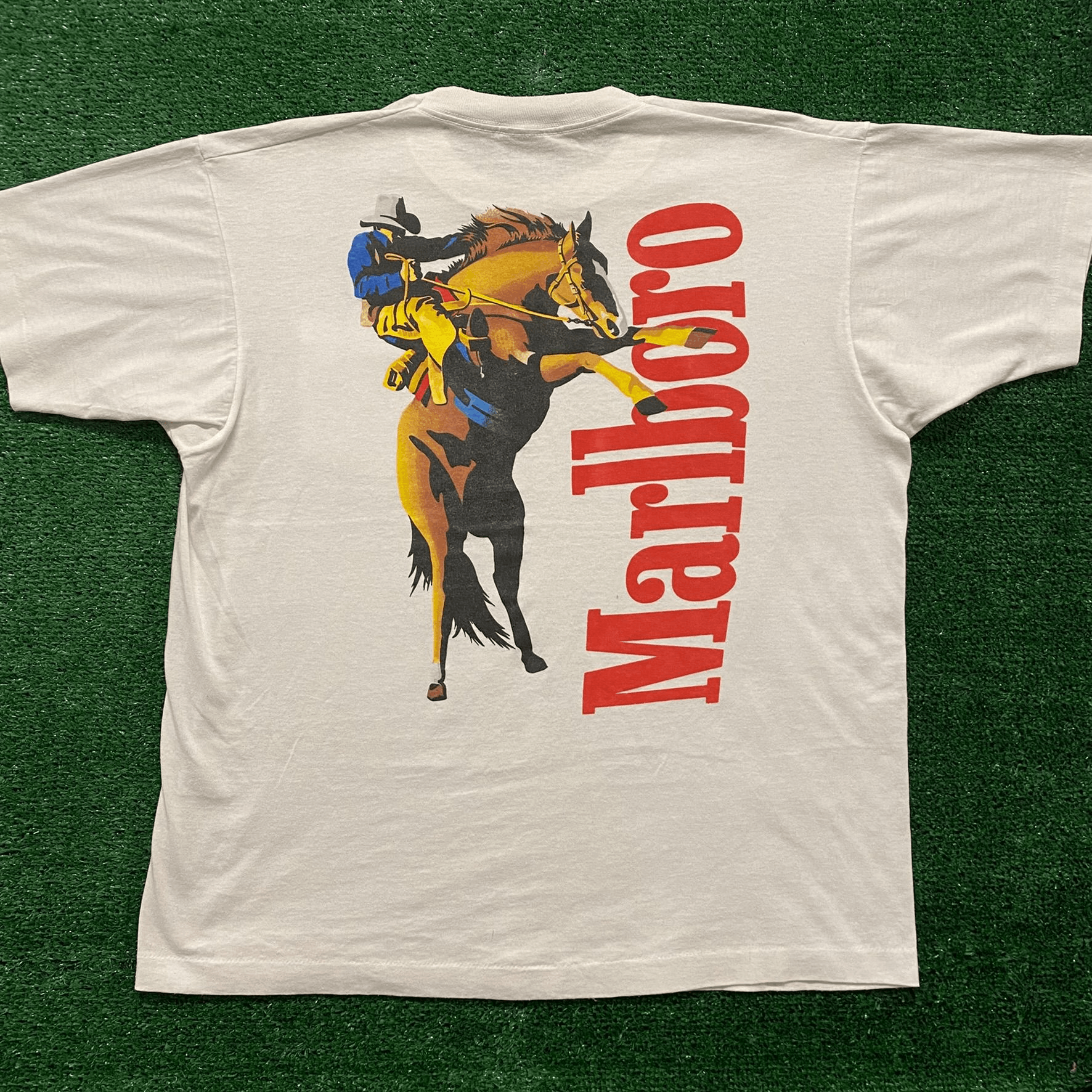 Vintage Marlboro Man Cowboy Vintage 90s T-Shirt Size US XL / EU 56 / 4 - 4 Thumbnail
