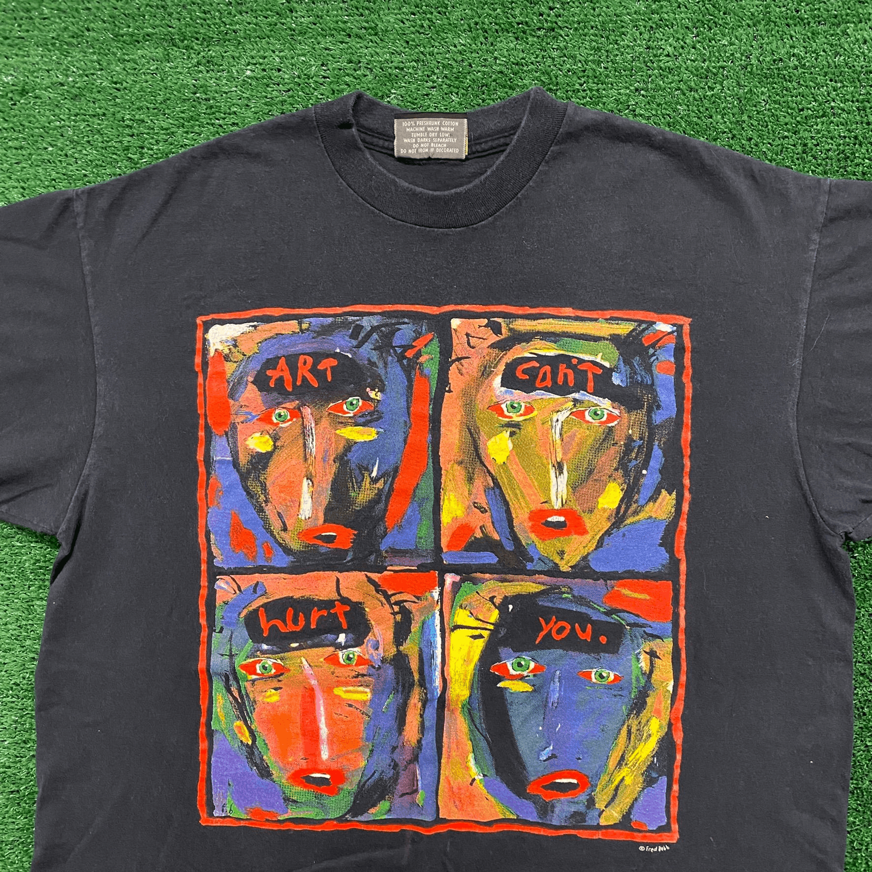 Vintage Fred Babb Vintage 90s Art T-Shirt Size US XL / EU 56 / 4 - 2 Thumbnail