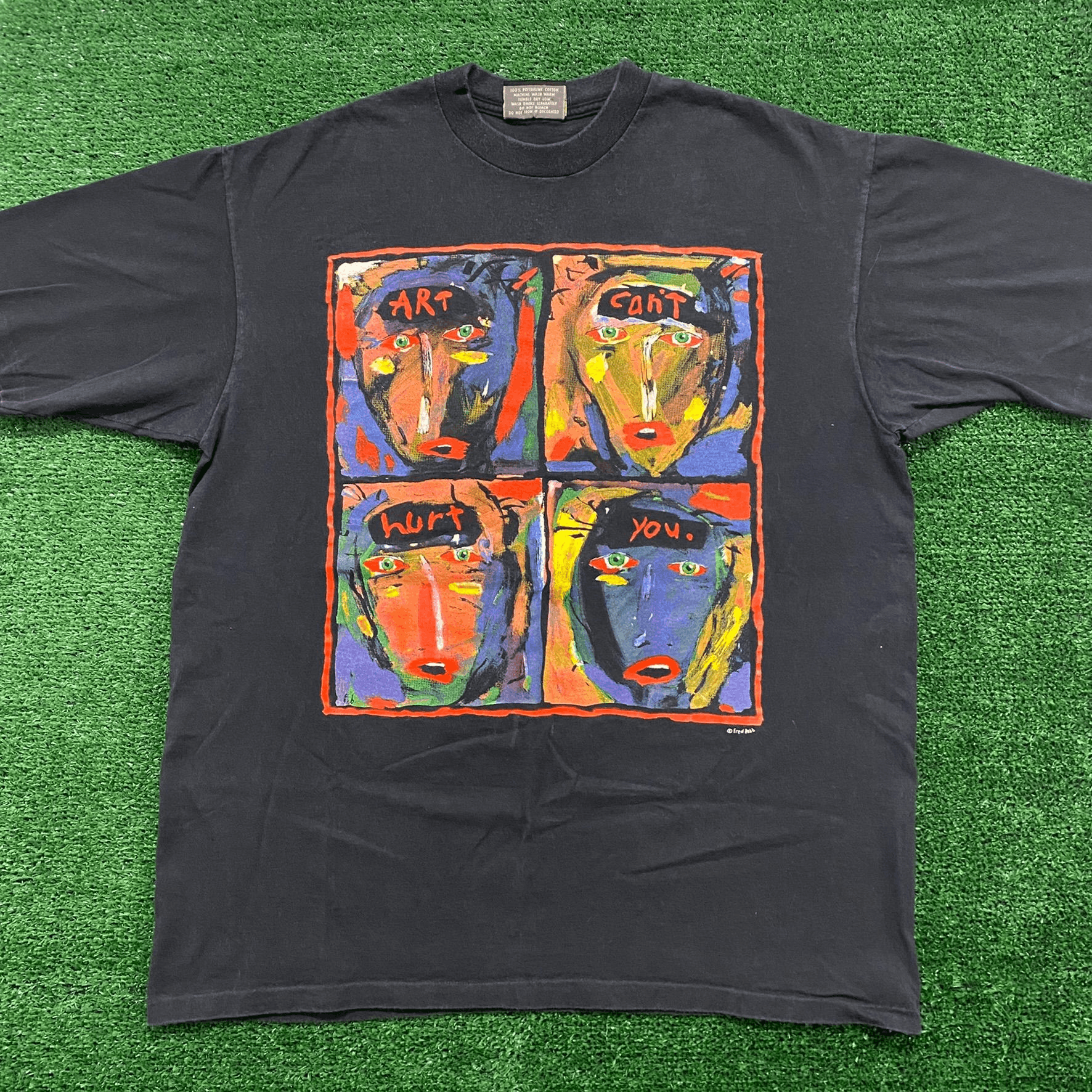Vintage Fred Babb Vintage 90s Art T-Shirt Size US XL / EU 56 / 4 - 1 Thumbnail