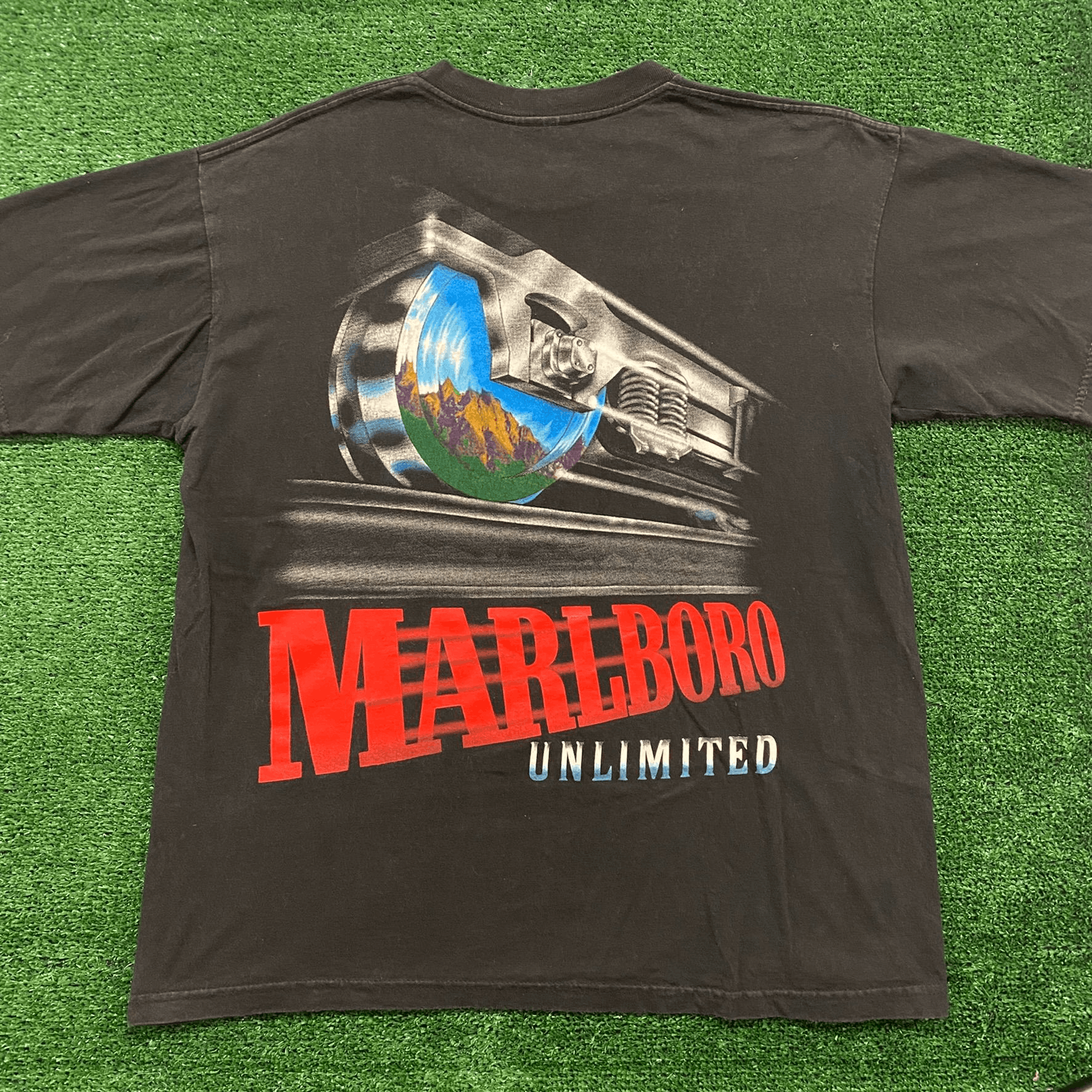 Marlboro Marlboro Unlimited Train Vintage 90s T-Shirt Size US XL / EU 56 / 4 - 3 Thumbnail