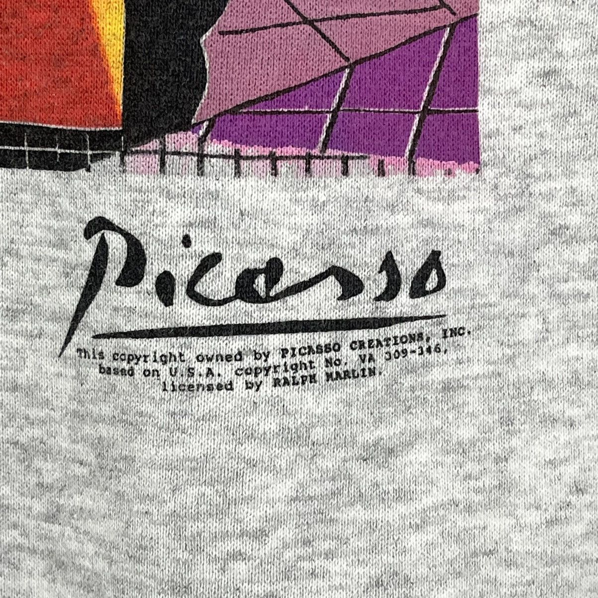 Art Comes First Vintage 90s Picasso Big Logo Crewneck Sweatshirt Size L Size US L / EU 52-54 / 3 - 6 Thumbnail