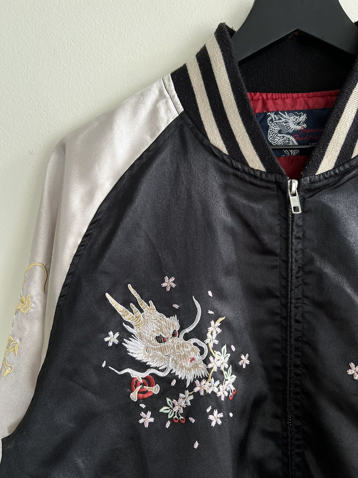 Japanese Brand × Vintage Rare Vintage Sukajan Japanese Souvenir Jacket Size US L / EU 52-54 / 3 - 4 Thumbnail