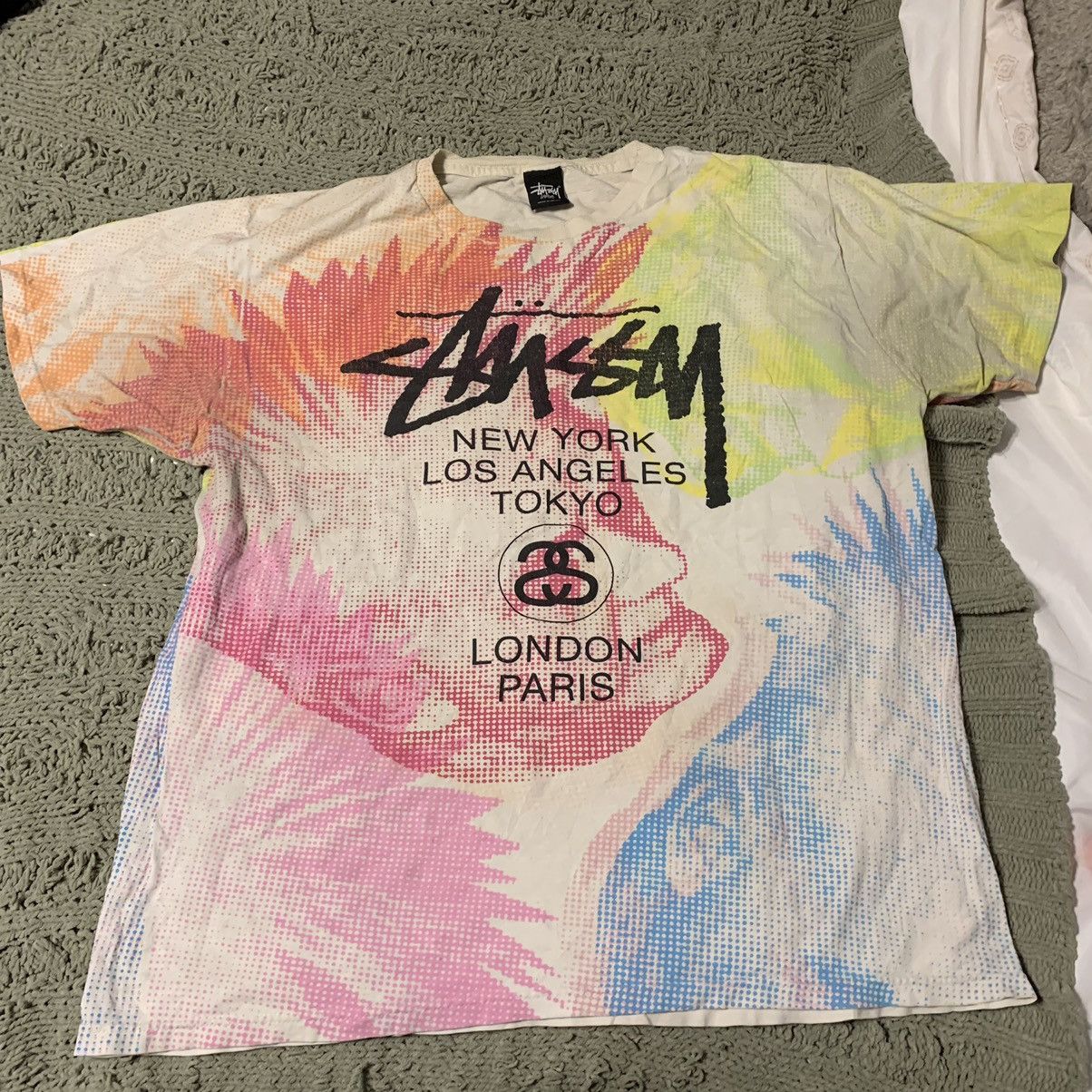 Stussy STUSSY ALL OVER PRINT size L. Worn (needs bath) Size US L / EU 52-54 / 3 - 2 Thumbnail