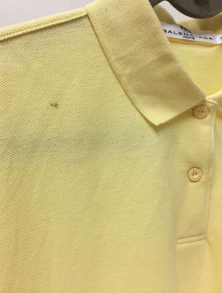 Balenciaga Yellow Balenciaga Paris Polo Tee Size US L / EU 52-54 / 3 - 4 Thumbnail