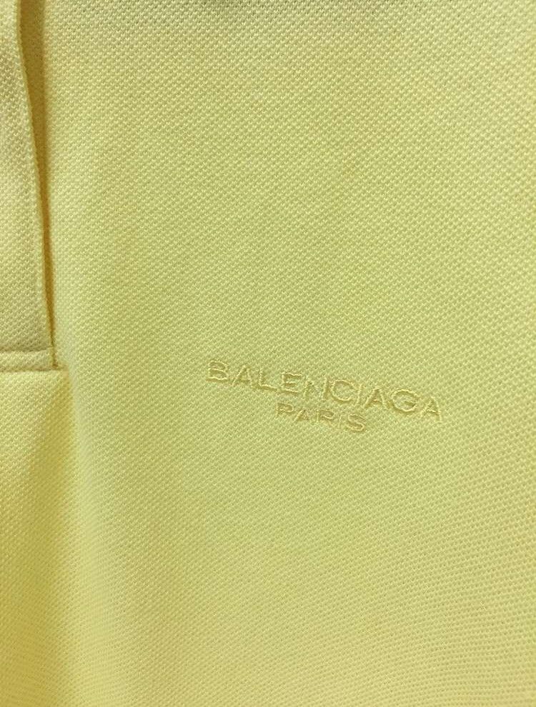 Balenciaga Yellow Balenciaga Paris Polo Tee Size US L / EU 52-54 / 3 - 3 Thumbnail