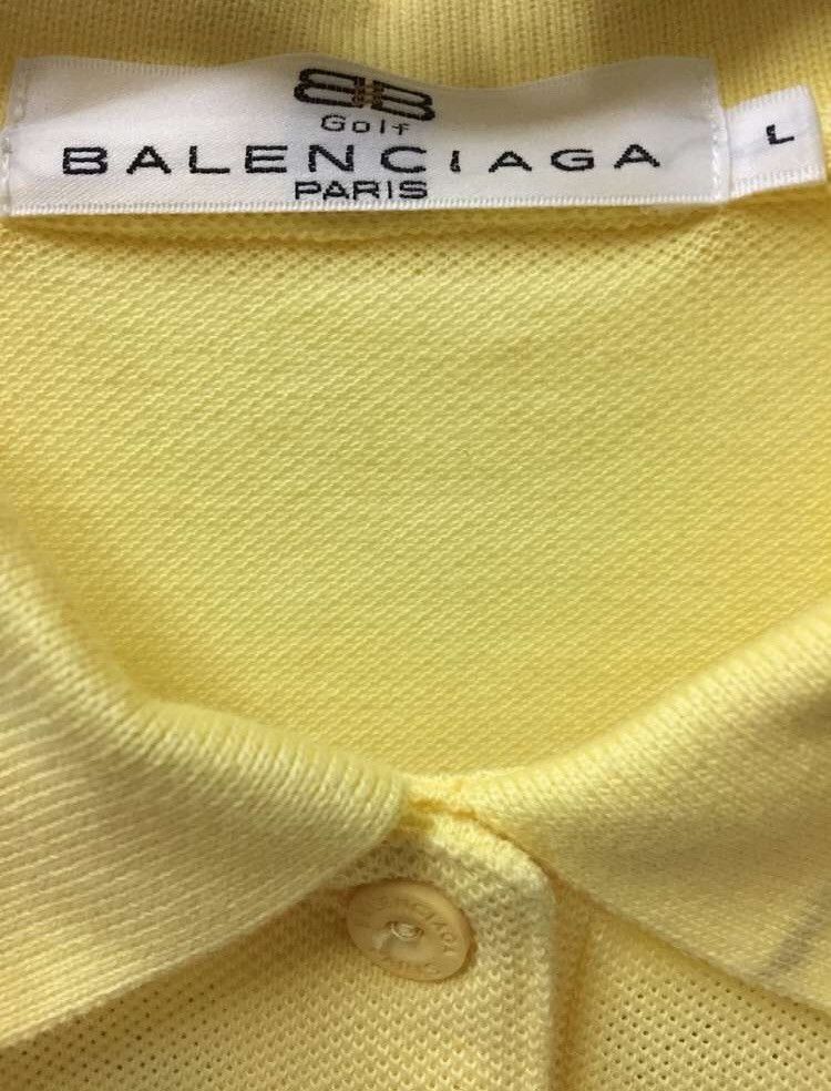 Balenciaga Yellow Balenciaga Paris Polo Tee Size US L / EU 52-54 / 3 - 5 Thumbnail