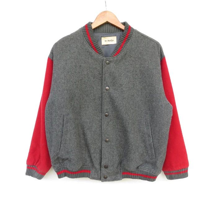 Vintage Vintage Varsity Wool Jacket 'Shoot Him Down' Size US L / EU 52-54 / 3 - 2 Thumbnail