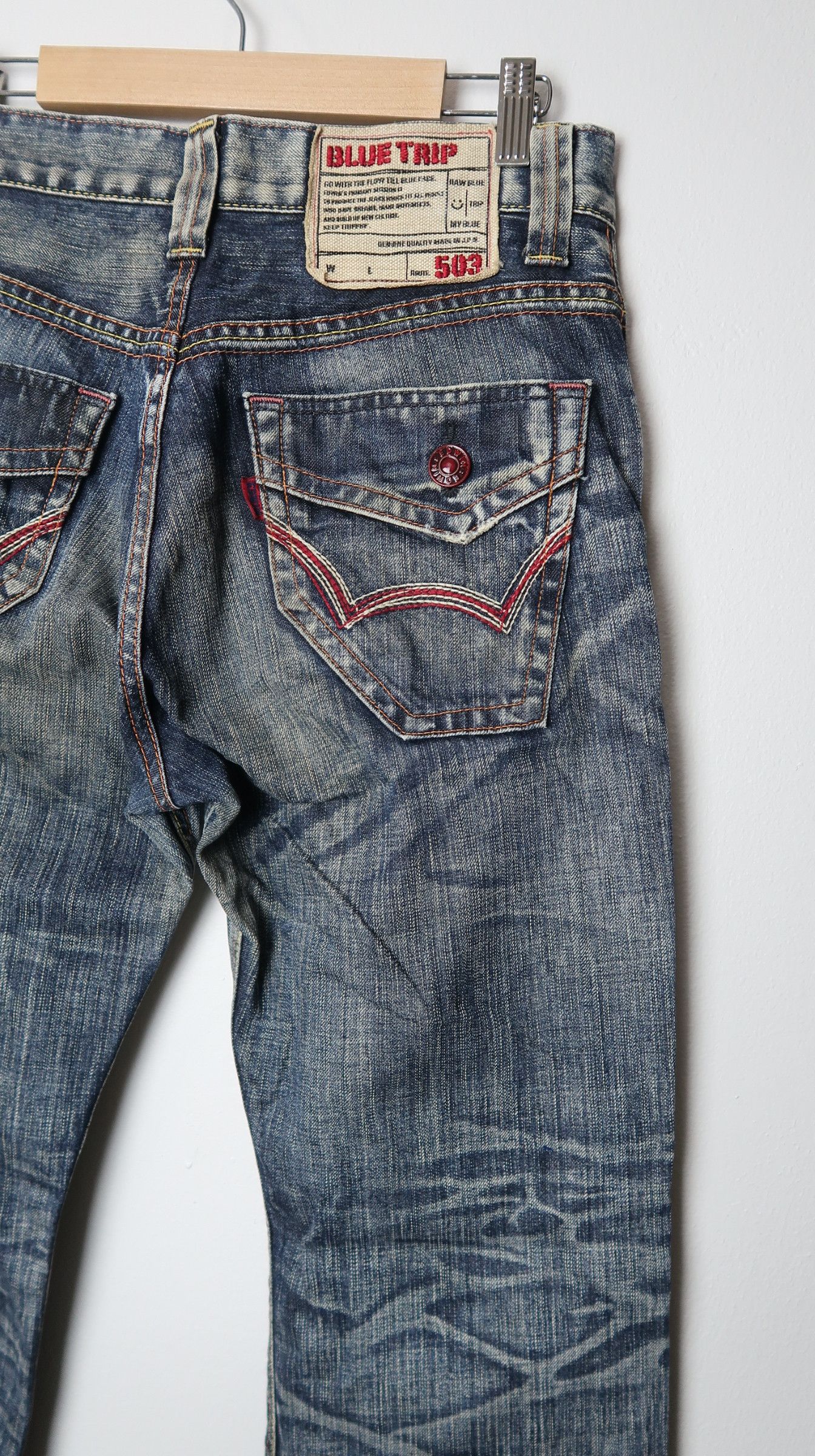 Edwin Edwin 503 Blue Trip Mud Max Jeans Size US 30 / EU 46 - 14 Thumbnail