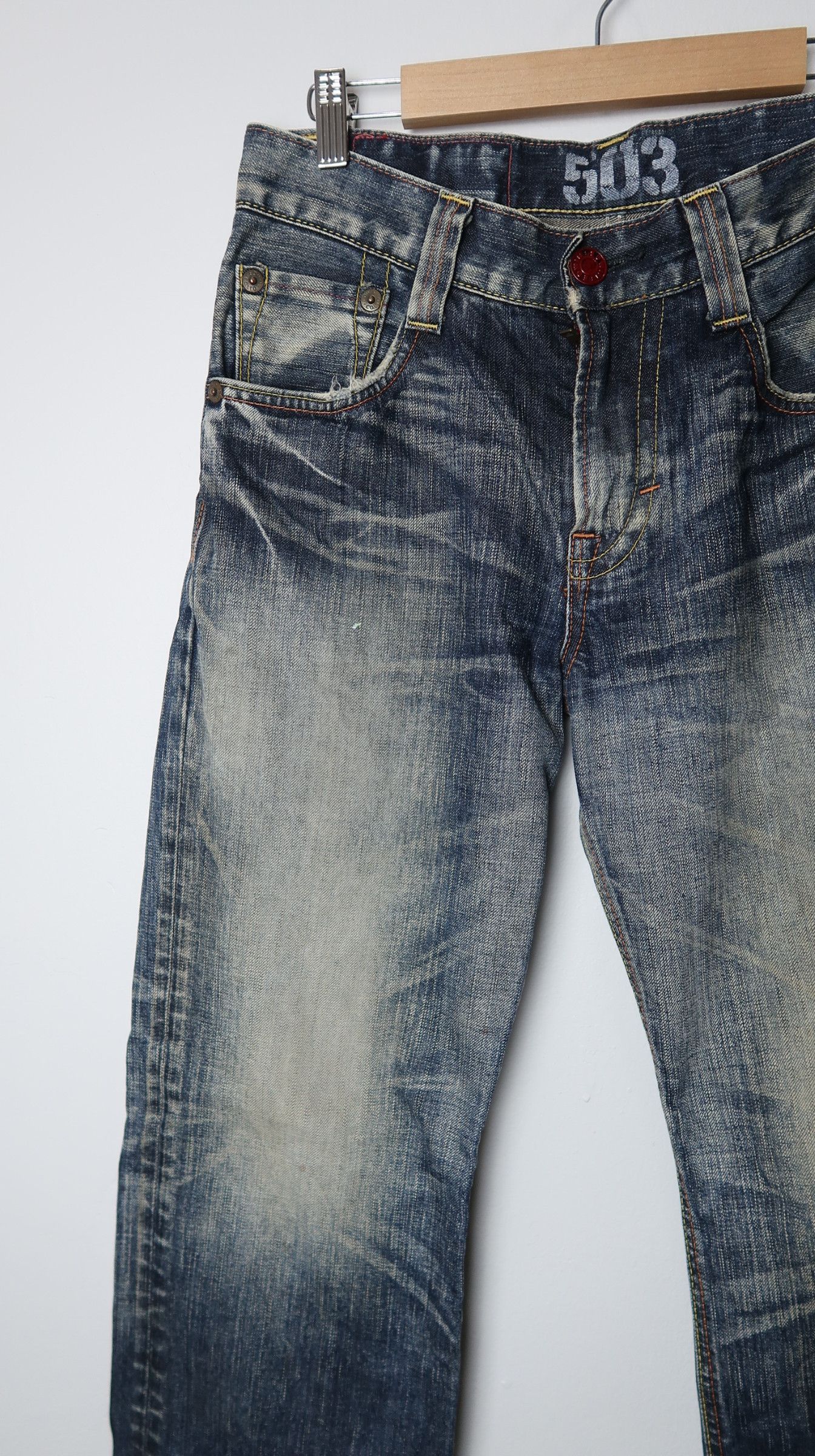 Edwin Edwin 503 Blue Trip Mud Max Jeans Size US 30 / EU 46 - 7 Thumbnail