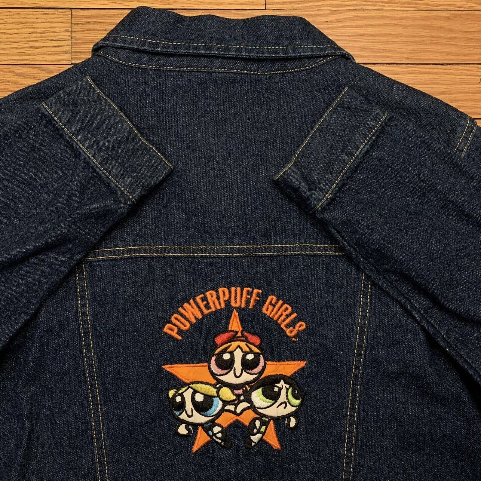 Vintage 2001 Cartoon Network Powerpuff Girls Denim Jacket