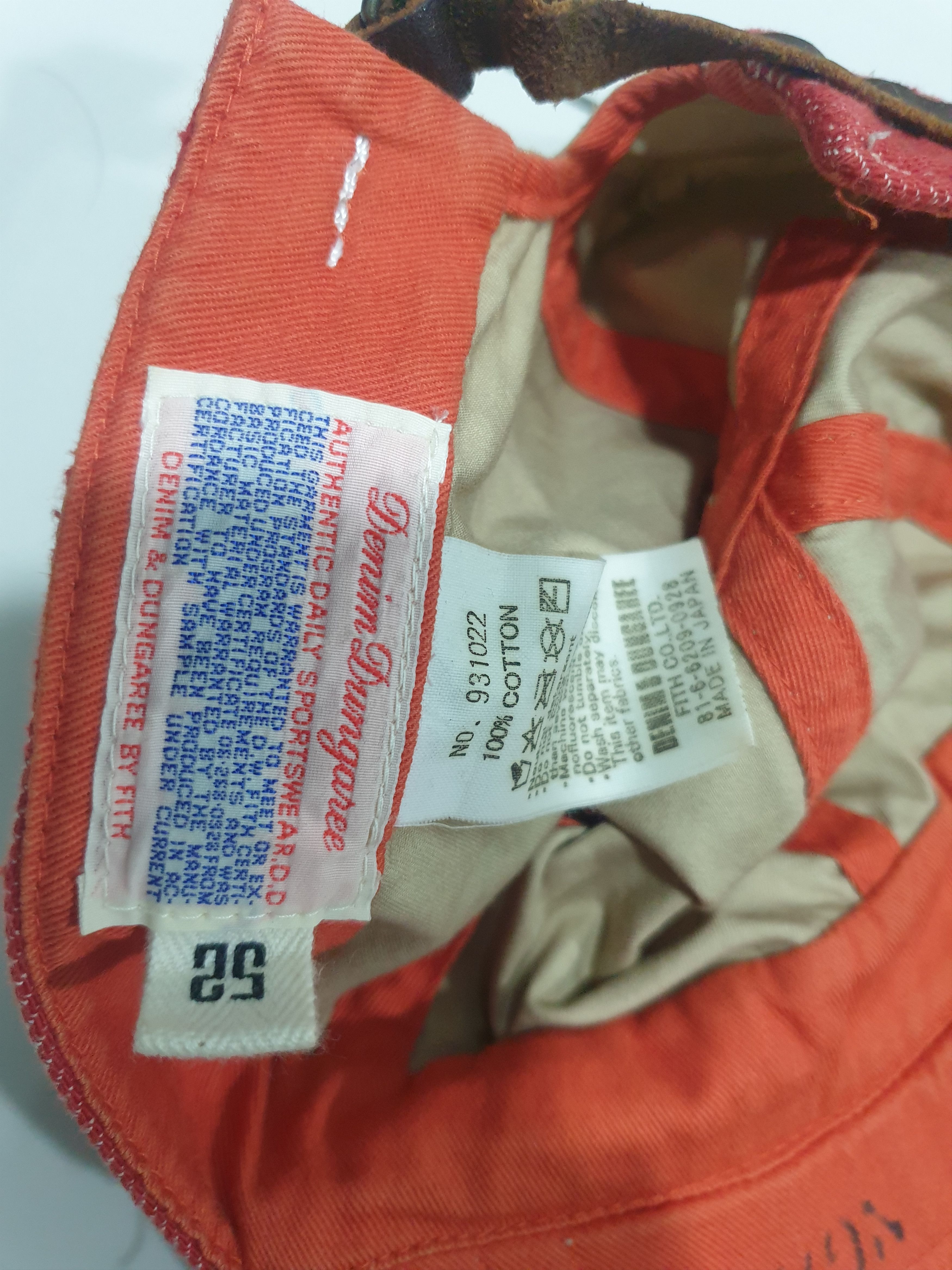 Japanese Brand 💥Union made garment liberty Cap Size 26 - 9 Thumbnail