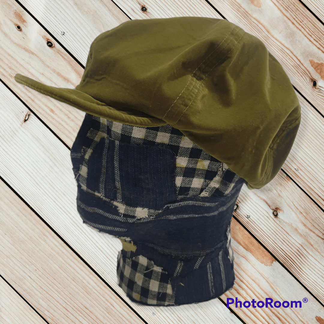Japanese Brand Unnamed Green Military Japanese Cap Size 42 - 1 Thumbnail