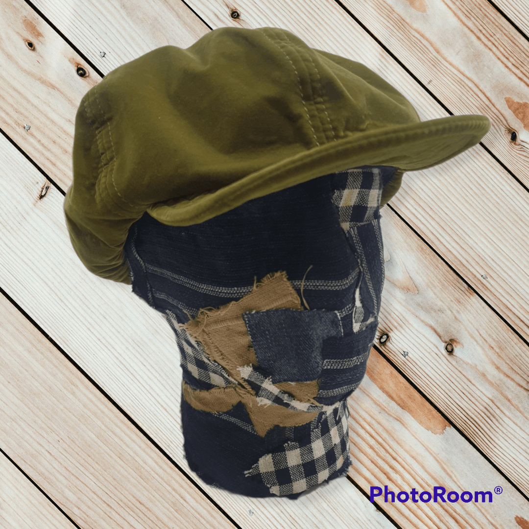 Japanese Brand Unnamed Green Military Japanese Cap Size 42 - 7 Thumbnail
