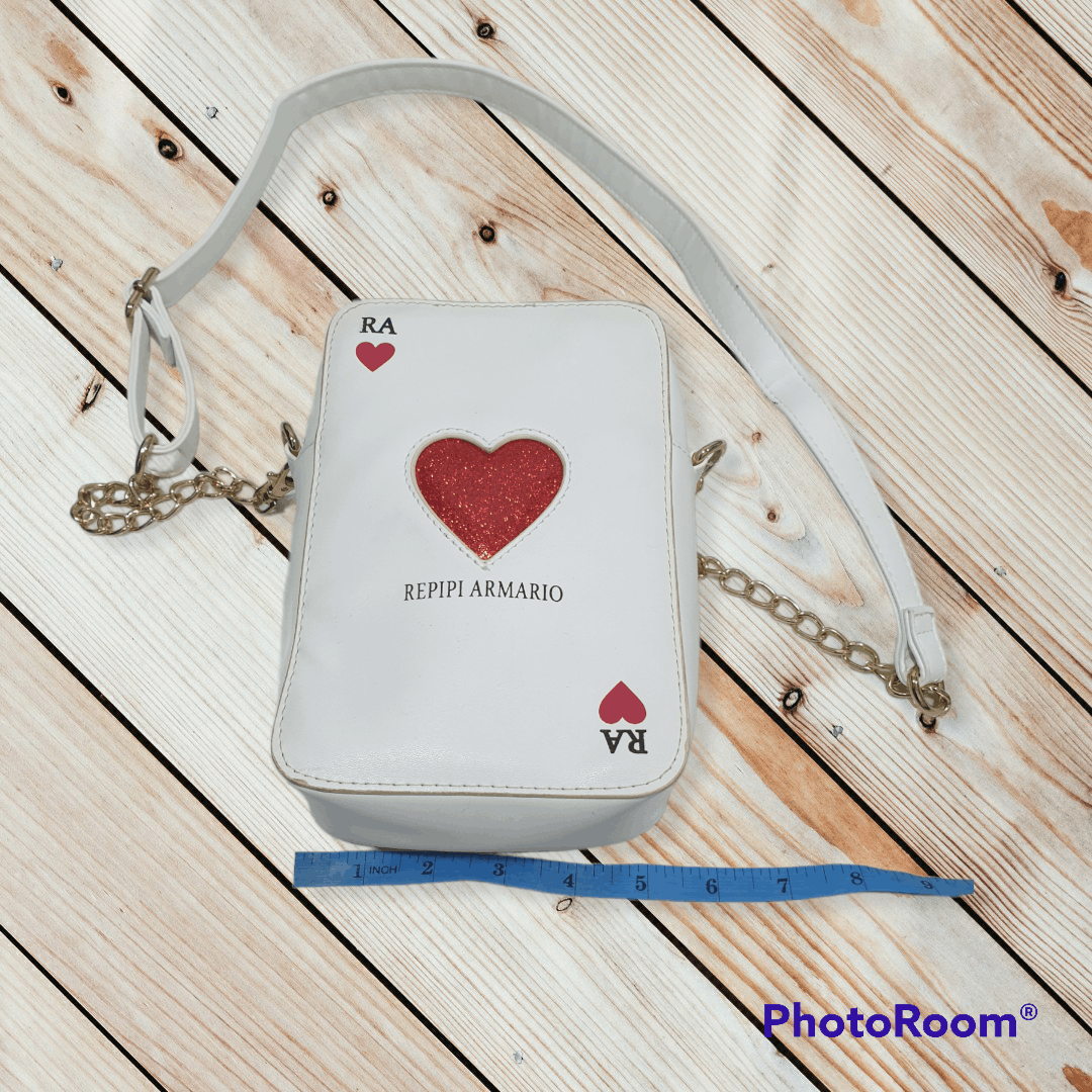 Japanese Brand 💥REPIPI ARMARIO Heart Card Design Sling Bag Size ONE SIZE - 6 Thumbnail
