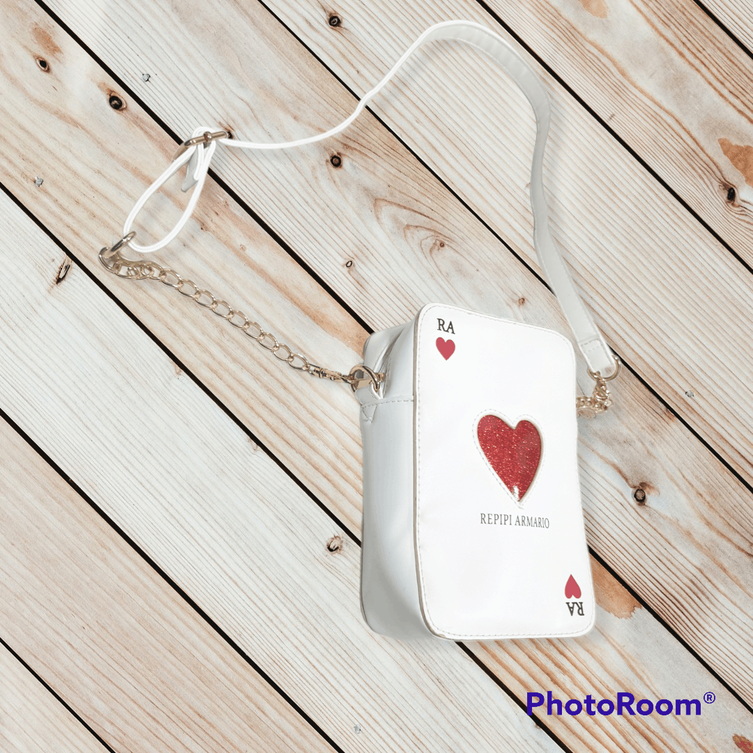 Japanese Brand 💥REPIPI ARMARIO Heart Card Design Sling Bag Size ONE SIZE - 3 Thumbnail