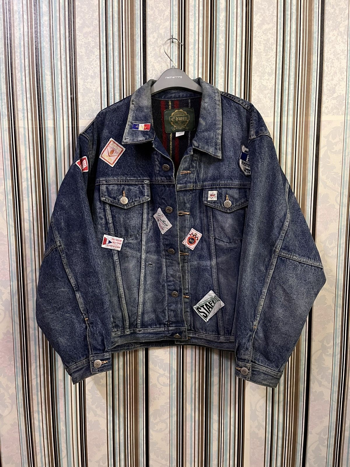 Edwin patches staff blanket trucker # C4 Size US L / EU 52-54 / 3 - 3 Thumbnail