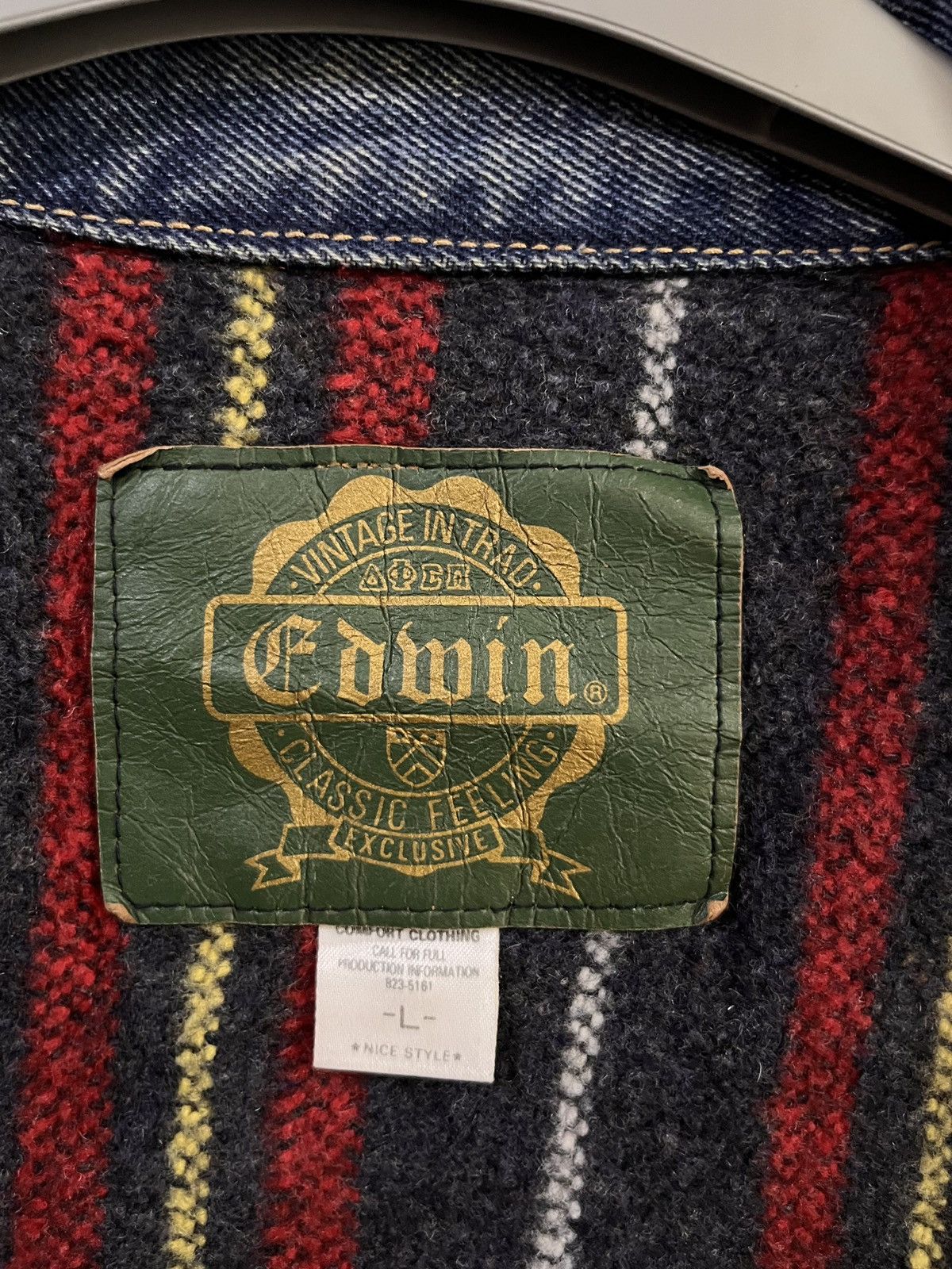 Edwin patches staff blanket trucker # C4 Size US L / EU 52-54 / 3 - 9 Thumbnail