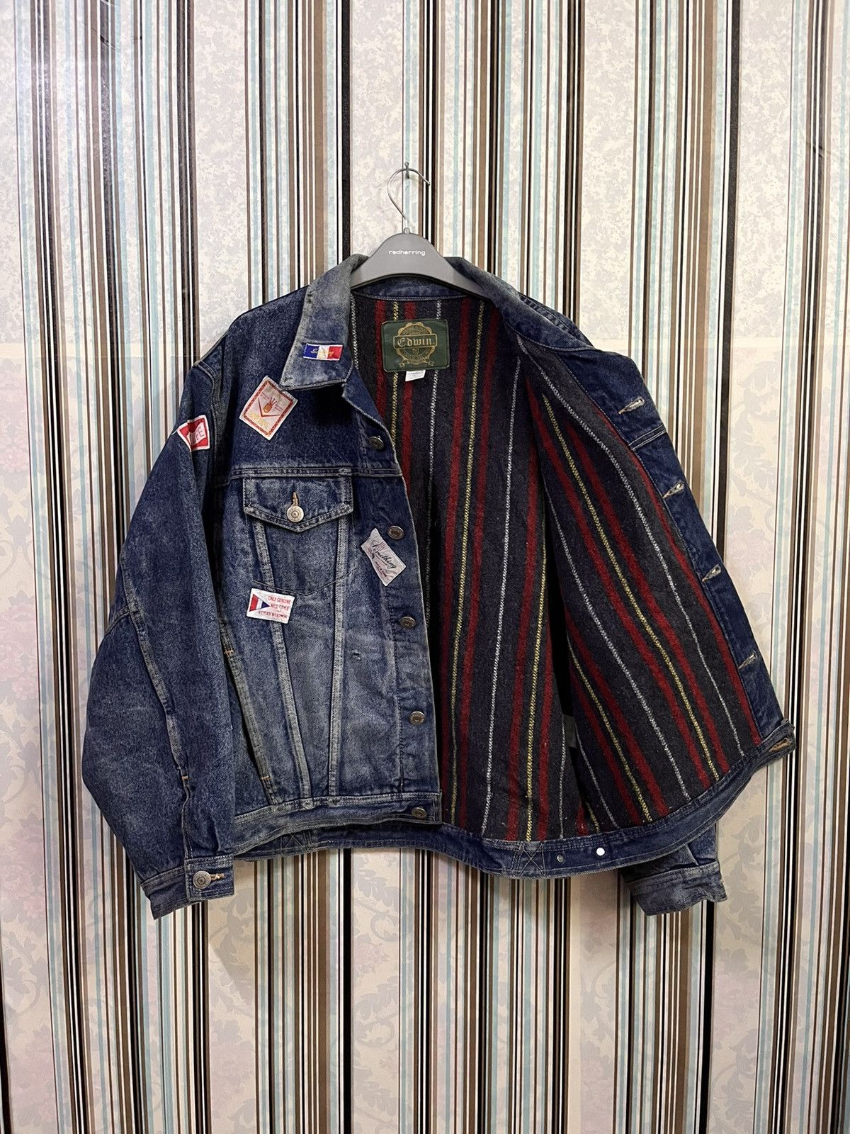 Edwin patches staff blanket trucker # C4 Size US L / EU 52-54 / 3 - 6 Thumbnail