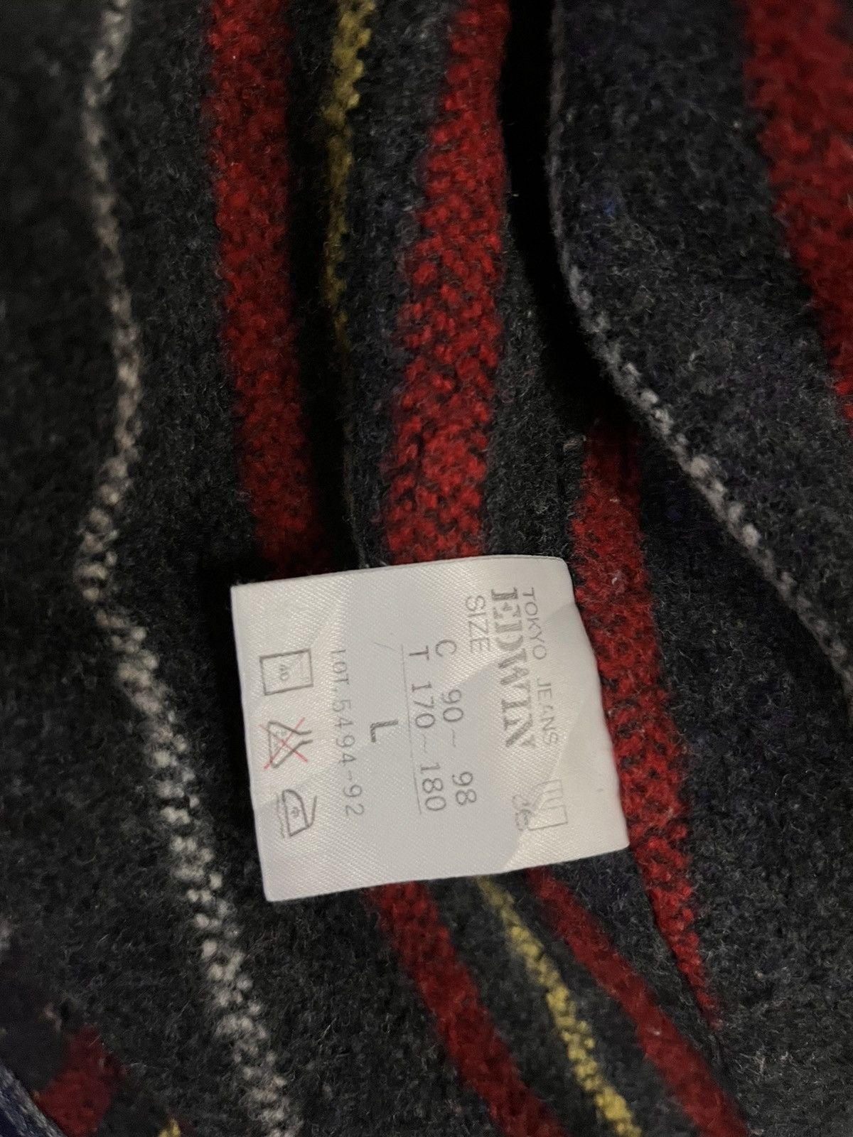 Edwin patches staff blanket trucker # C4 Size US L / EU 52-54 / 3 - 8 Thumbnail