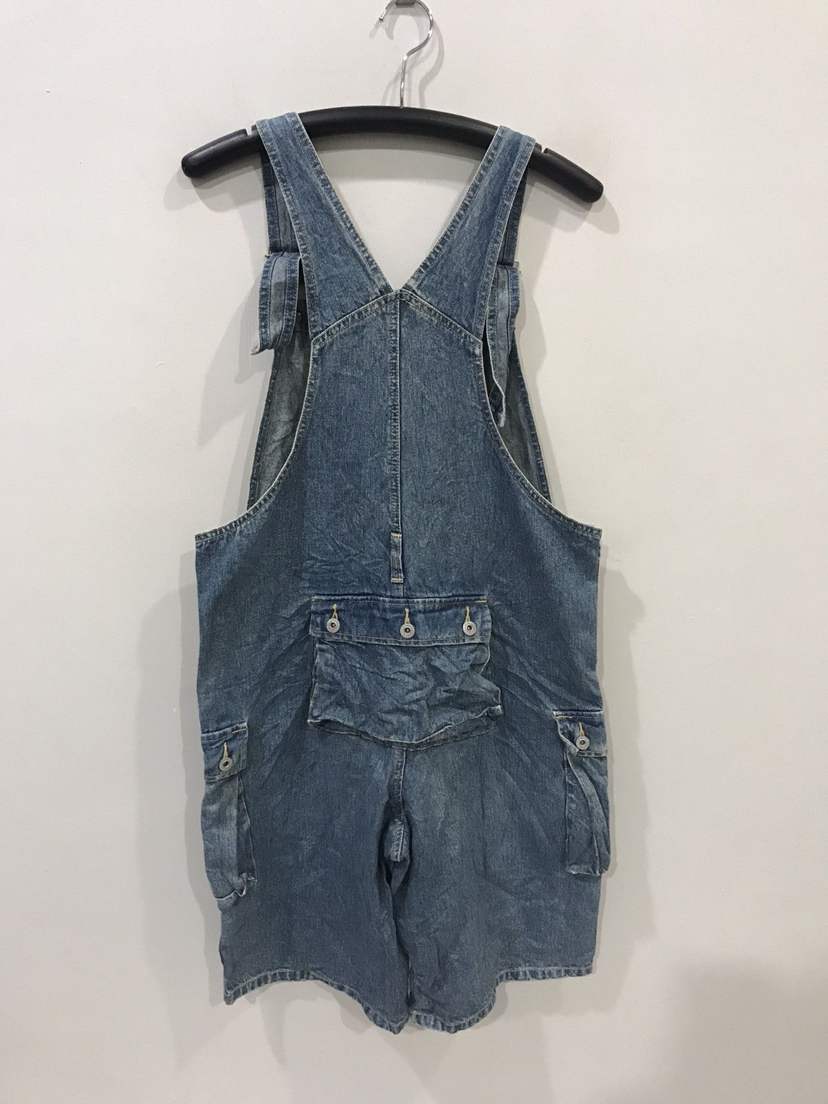 Japanese Brand Vintage Japan Made Monkey USN Design Short Denim Overall Size US 37 - 6 Thumbnail