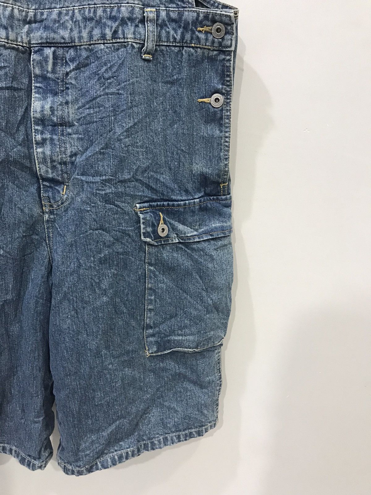 Japanese Brand Vintage Japan Made Monkey USN Design Short Denim Overall Size US 37 - 4 Thumbnail