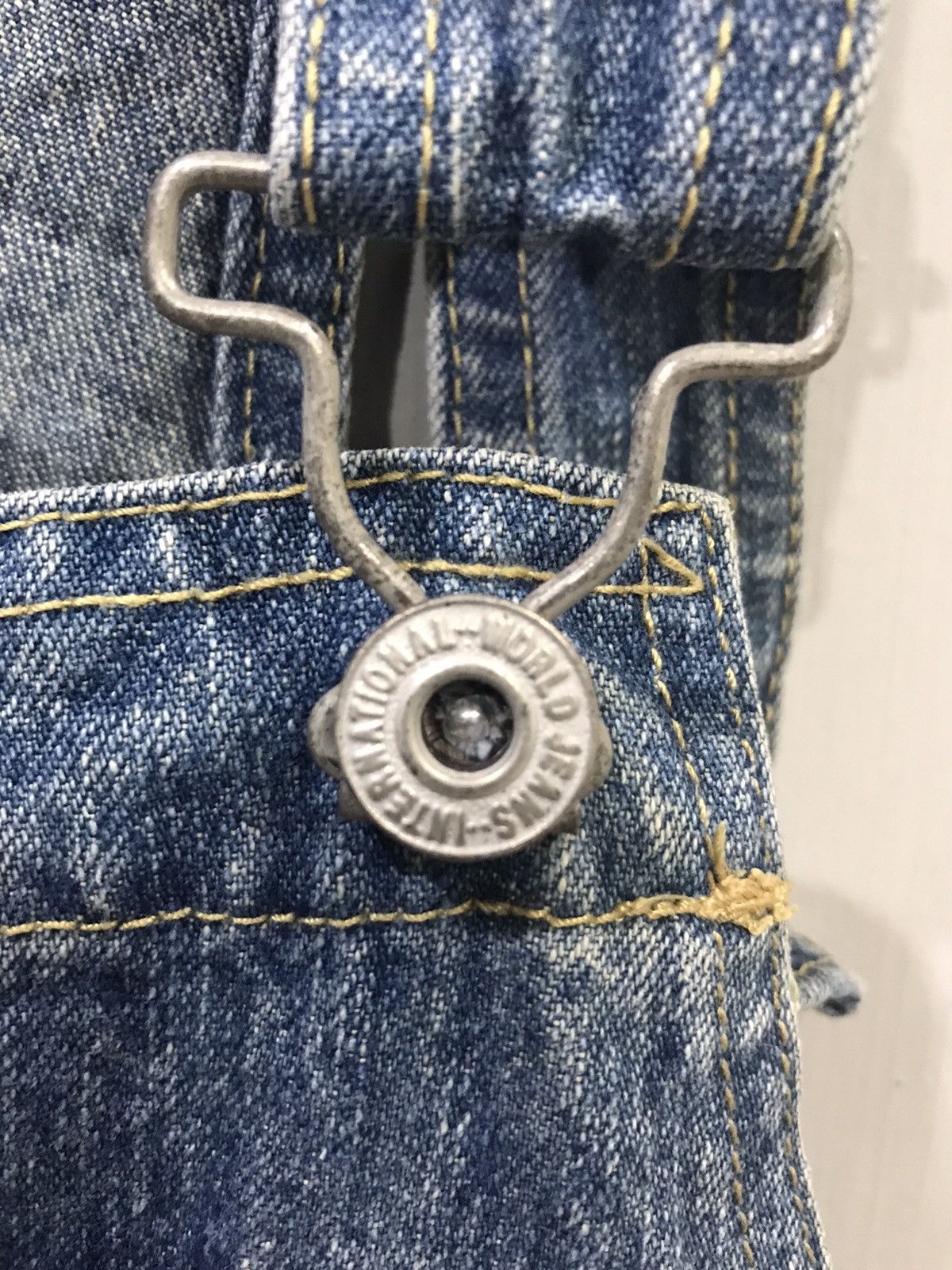 Japanese Brand Vintage Japan Made Monkey USN Design Short Denim Overall Size US 37 - 3 Thumbnail