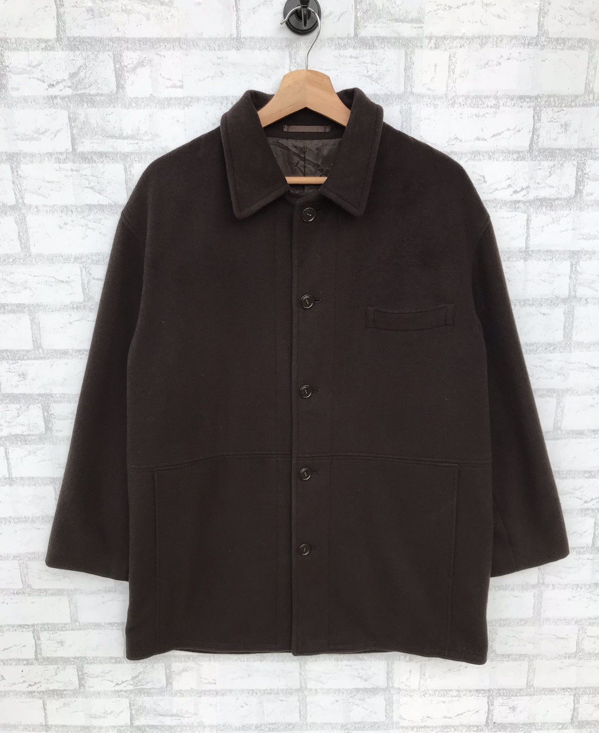 Designer × Lanvin Lanvin Classique Wool Jacket Brown Colour Size US L / EU 52-54 / 3 - 1 Thumbnail