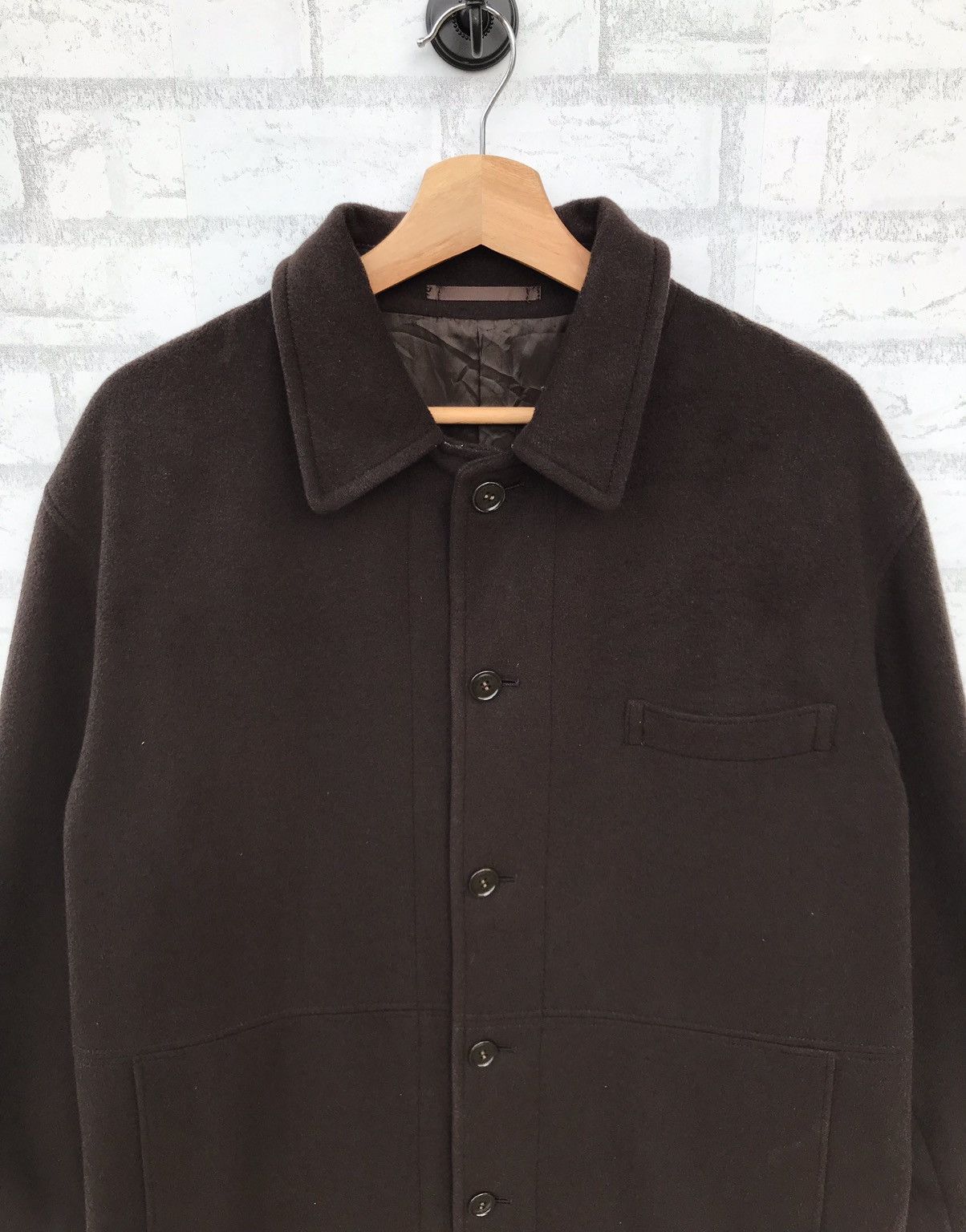 Designer × Lanvin Lanvin Classique Wool Jacket Brown Colour Size US L / EU 52-54 / 3 - 4 Thumbnail