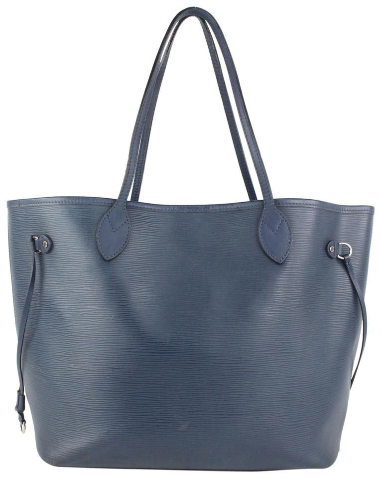 Louis Vuitton Dark Blue Neverfull MM Tote Bag 1012lv42